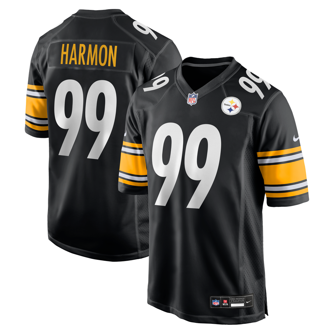 Pittsburgh Steelers Derrick Harmon Nike Game Player Jersey - Black