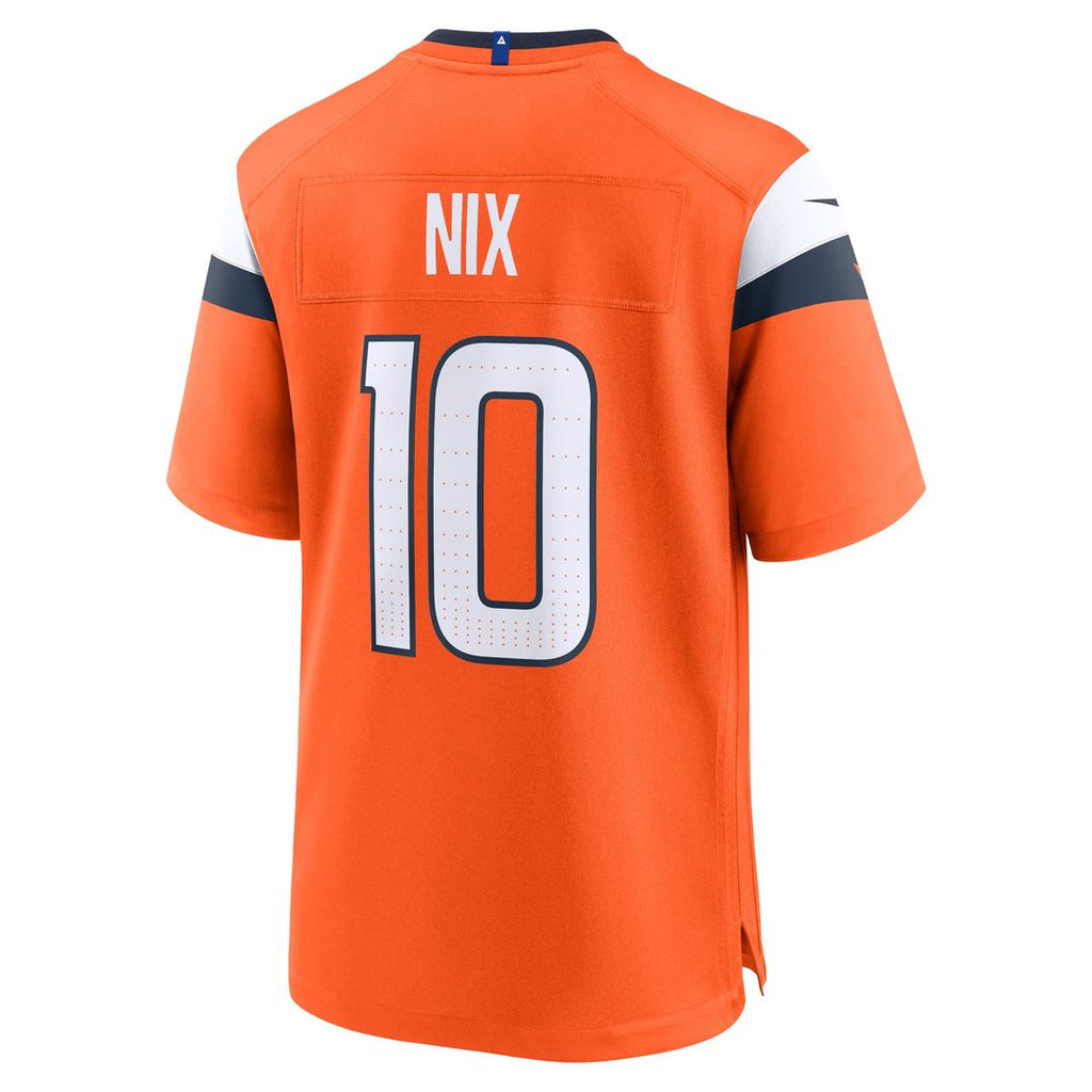 Denver Broncos Bo Nix Nike Player Game Jersey - Orange