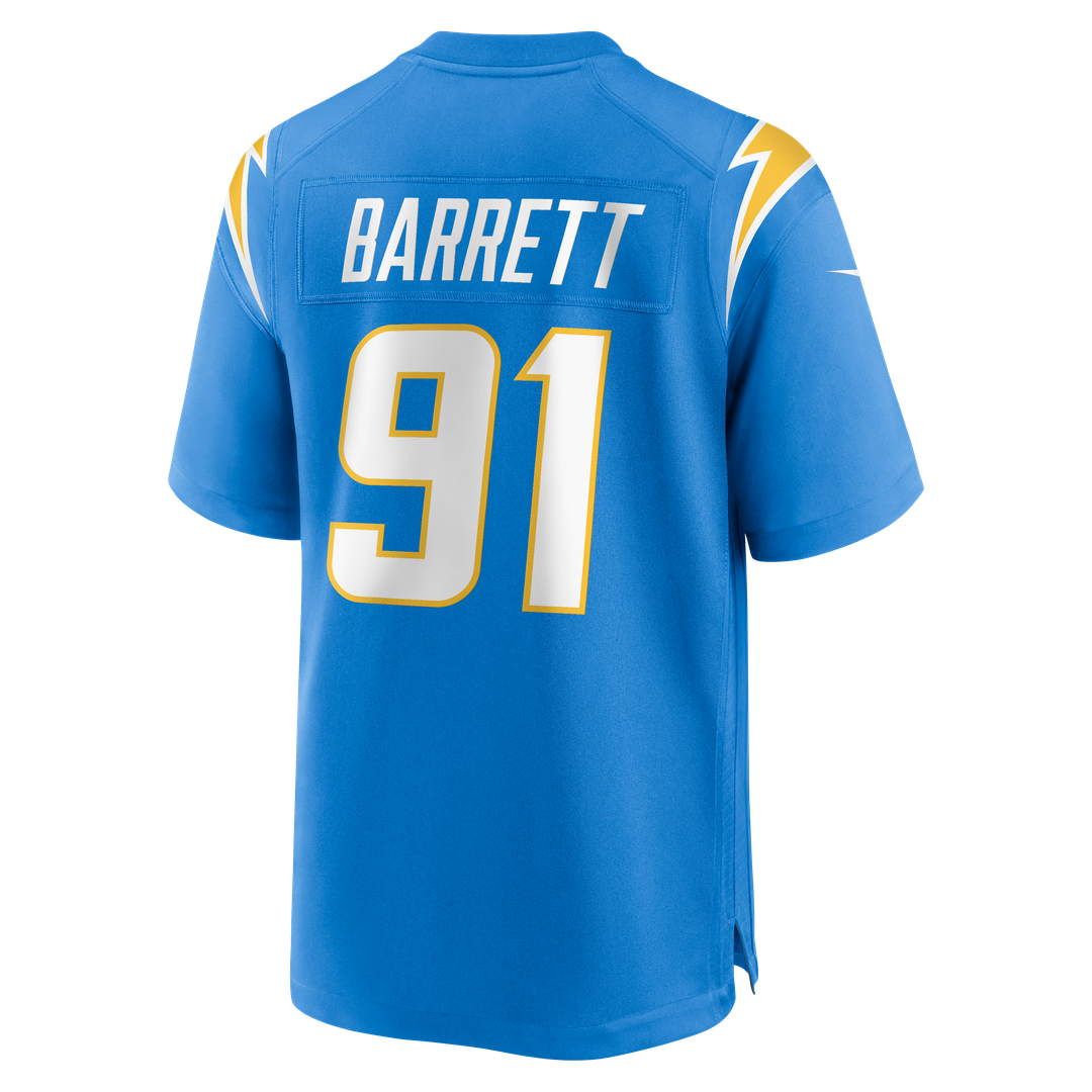 Los Angeles Chargers Nick Barrett Nike Team Game Jersey - Powder Blue