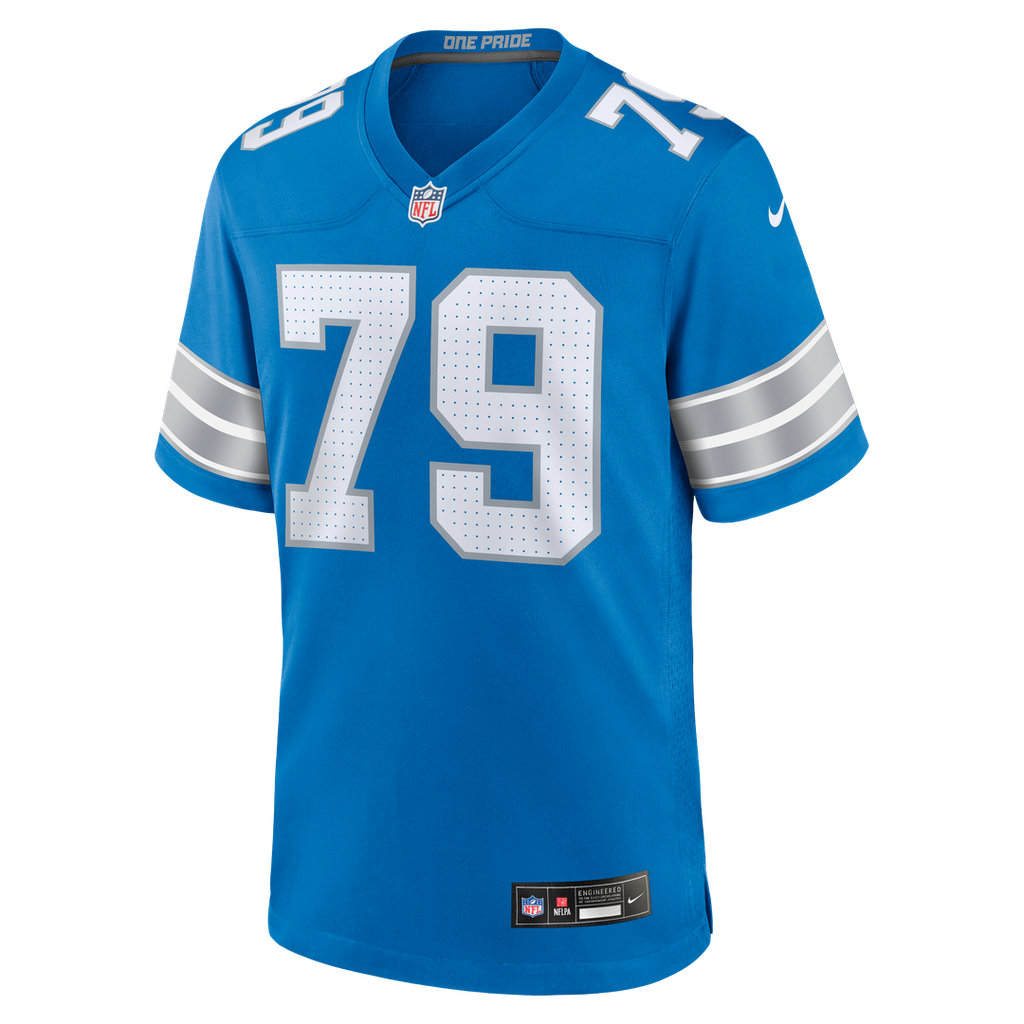 Detroit Lions Larry Borom Nike Team Game Jersey - Blue