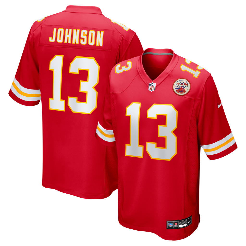 Kansas City Chiefs Nazeeh Johnson Nike Game Player Jersey - Red