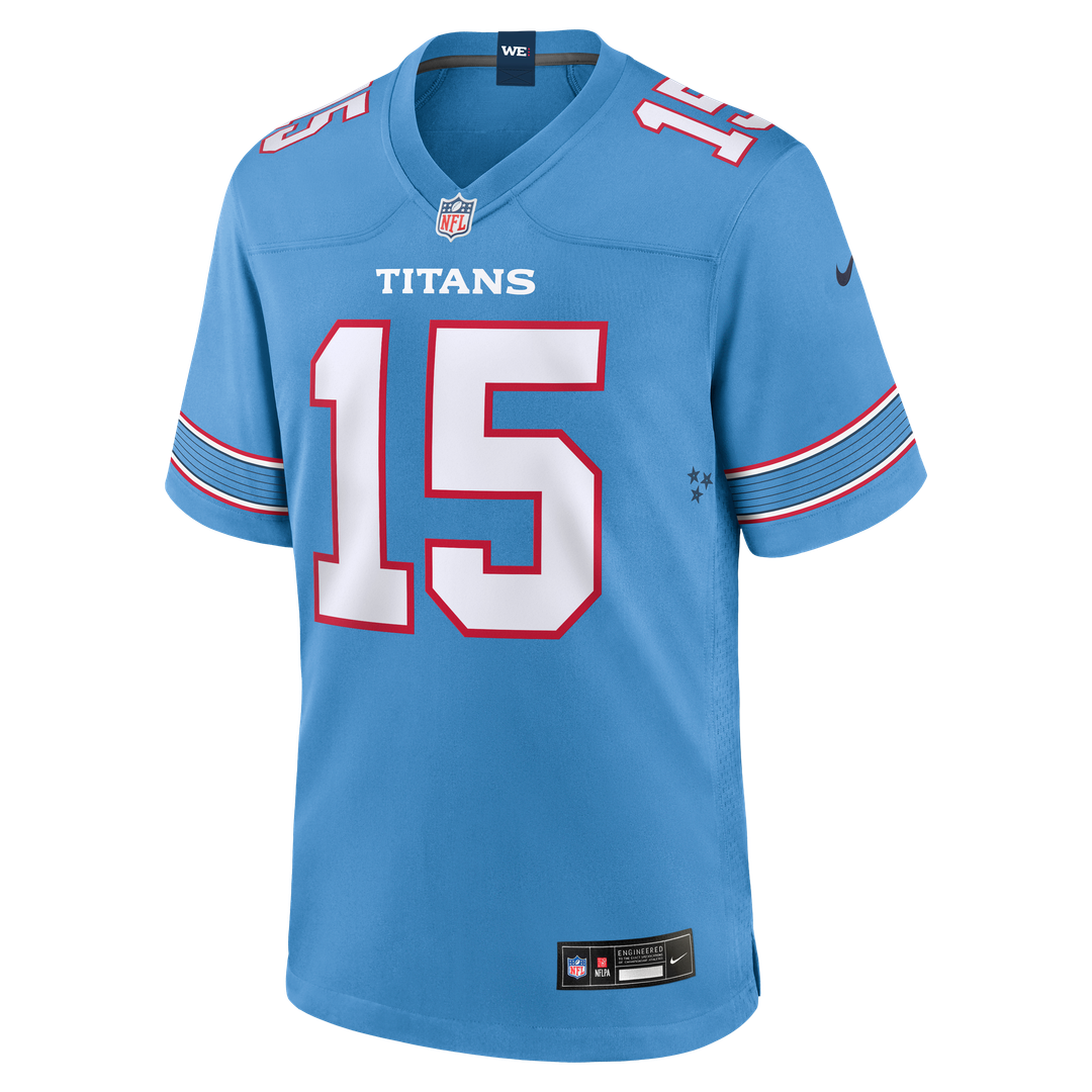 Tennessee Titans Keldric Faulk Nike Team Game Jersey - Light Blue