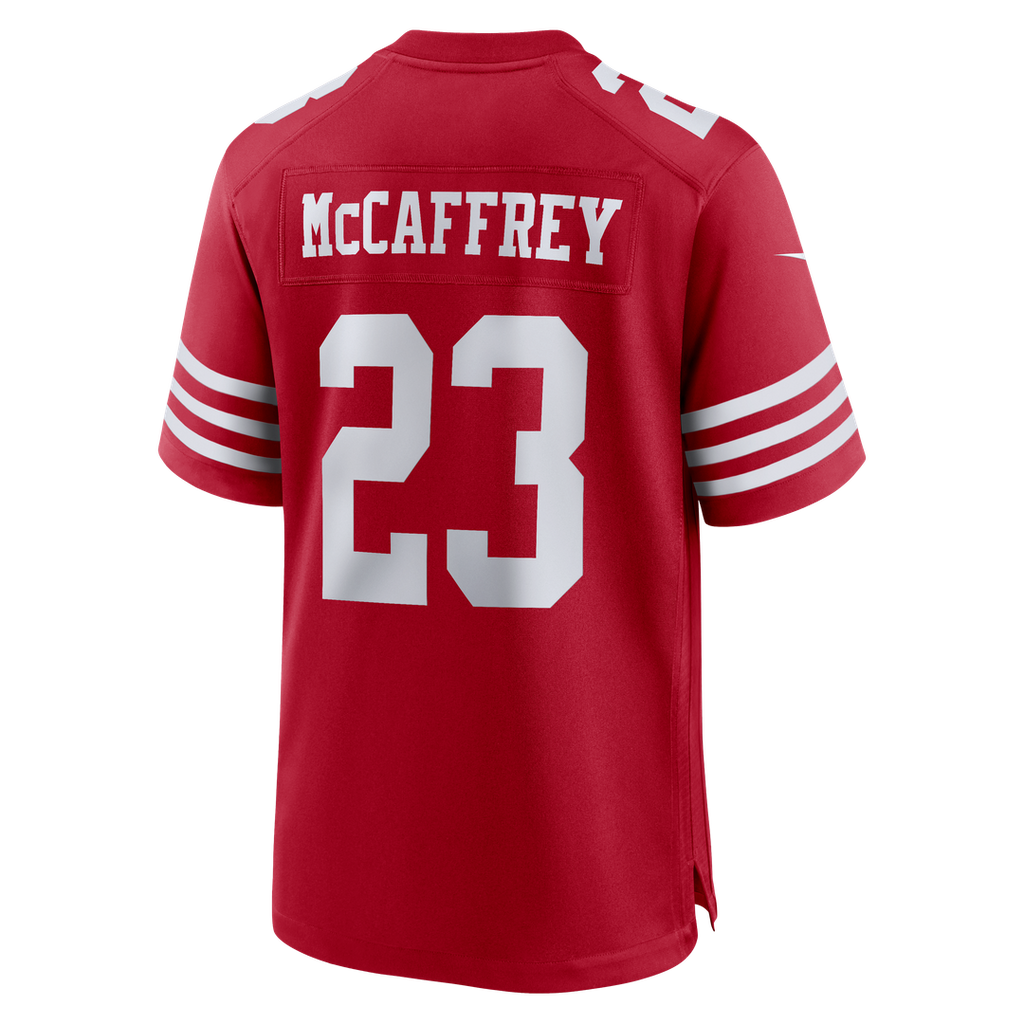 San Francisco 49ers Christian McCaffrey Nike 80th Anniversary Game Jersey - White