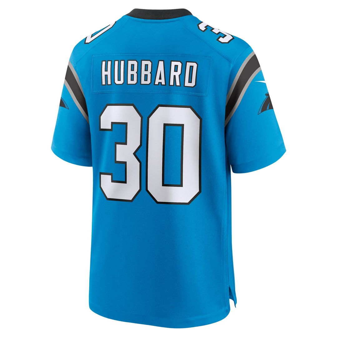 Carolina Panthers Chuba Hubbard Nike Team Game Jersey - Black