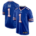 Buffalo Bills Number 1 Dad Nike Game Jersey - Royal