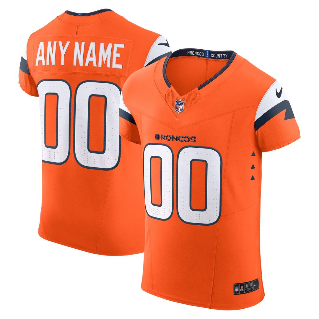Denver Broncos Nike Team Vapor F.U.S.E. Elite Custom Jersey - Orange