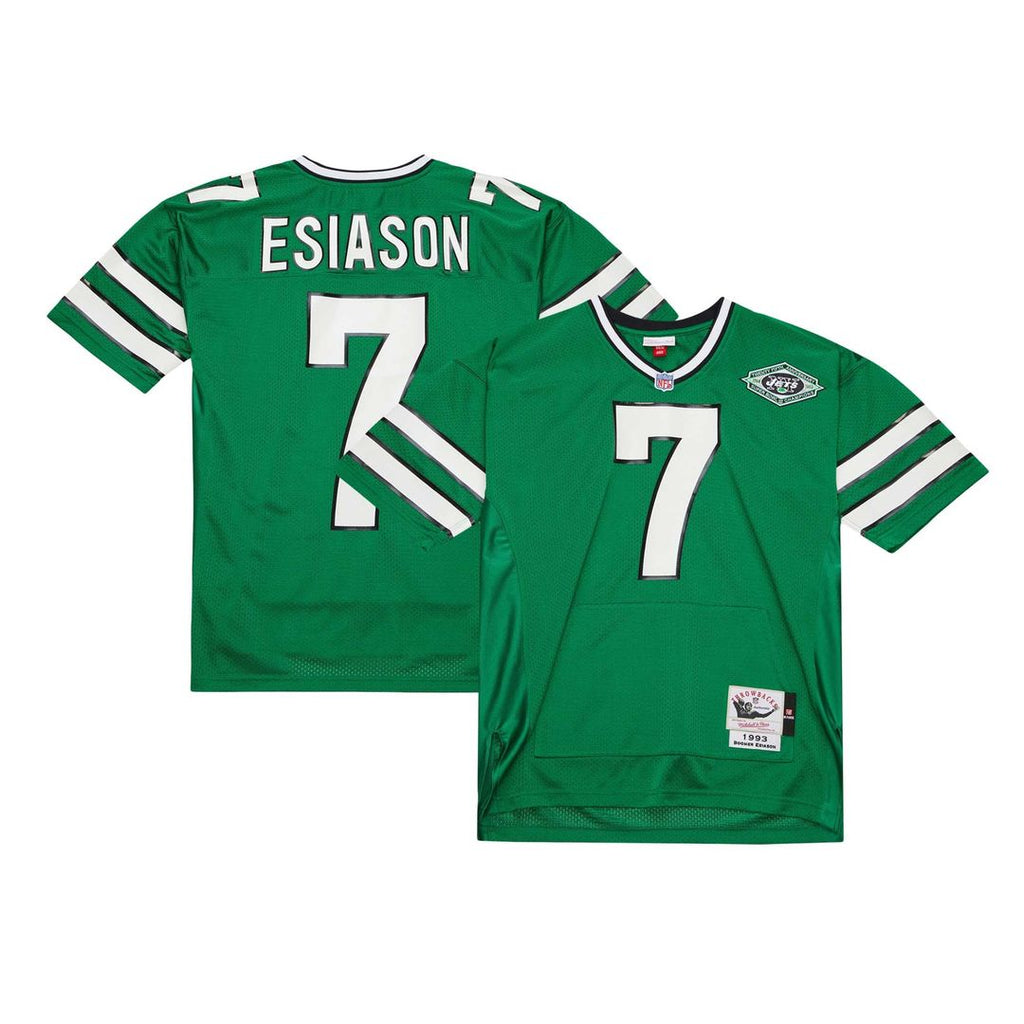 New York Jets Boomer Esiason Mitchell & Ness 1993 Authentic Throwback Retired Player Pocket Jersey - Kelly Green