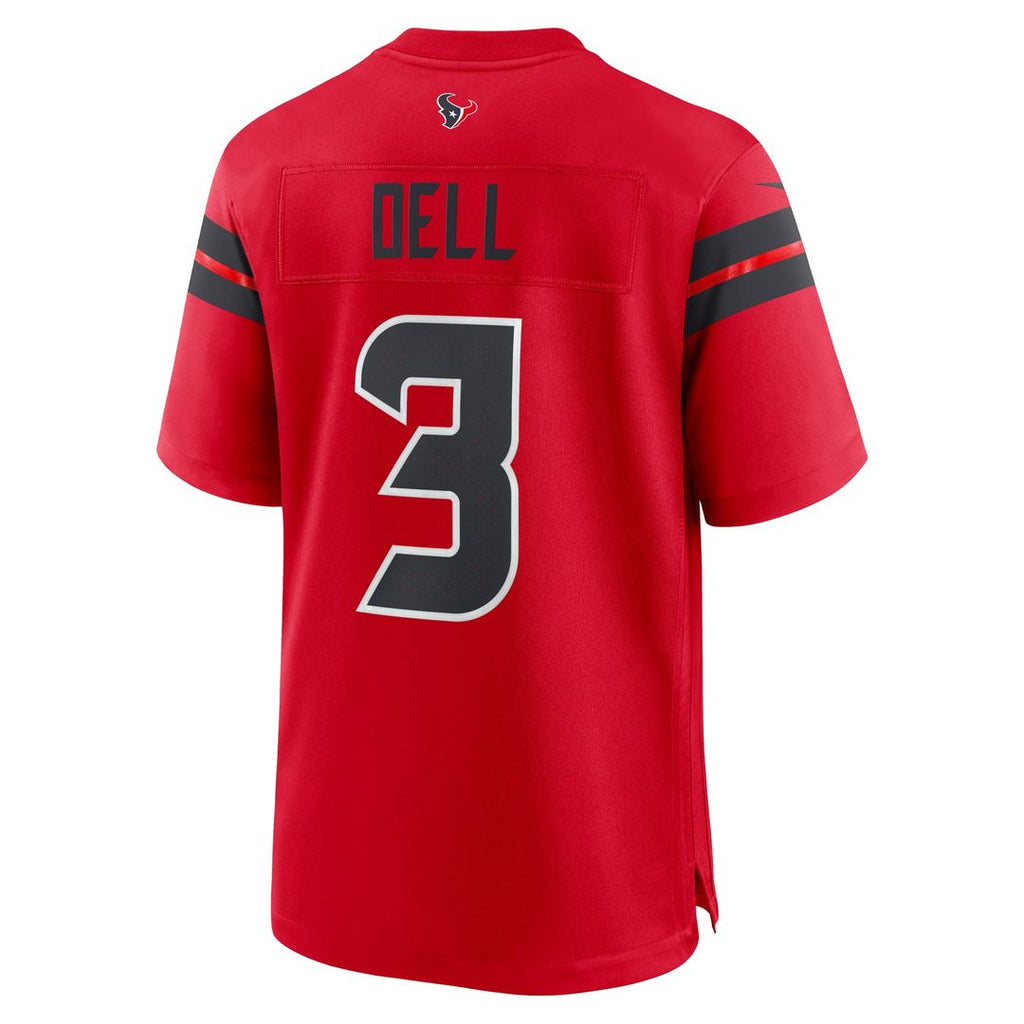 Houston Texans Tank Dell Nike Alternate Game Jersey - Red