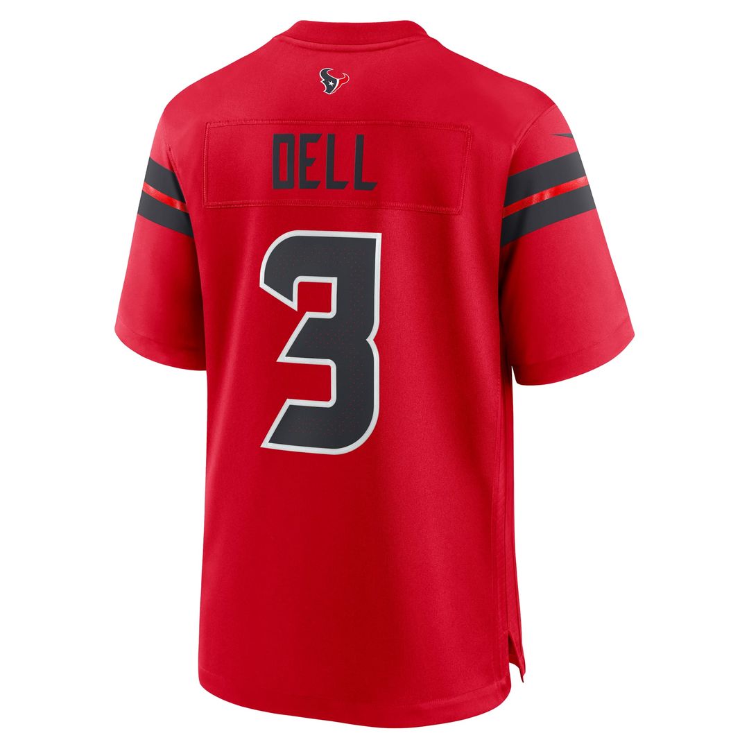 Houston Texans Tank Dell Nike Alternate Game Jersey - Red
