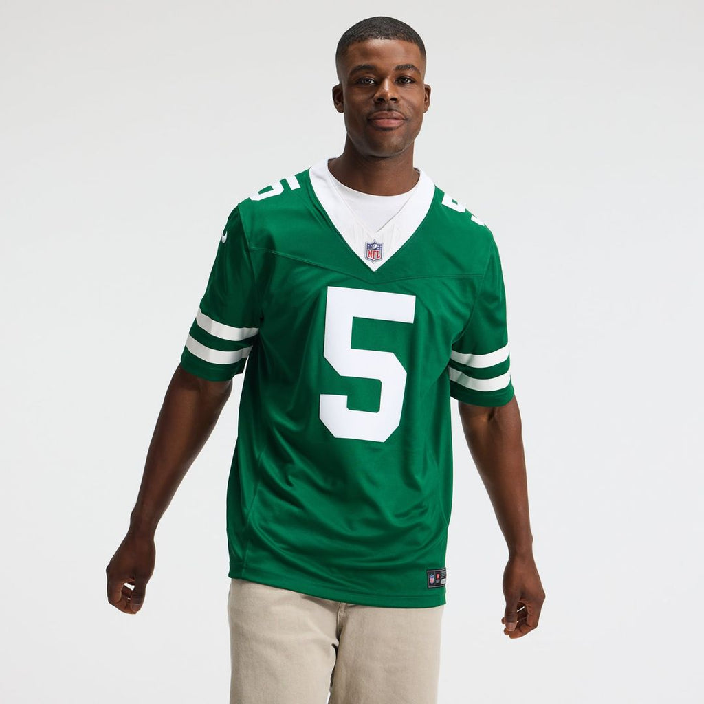 New York Jets Garrett Wilson Nike Team Vapor F.U.S.E. Stitched Limited Jersey - Legacy Green
