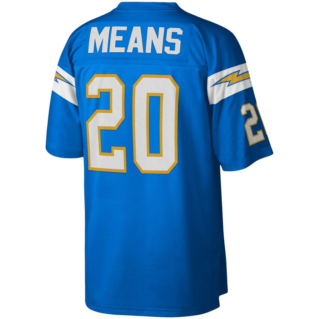 Los Angeles Chargers Natrone Means Mitchell & Ness Legacy Replica Jersey - Powder Blue