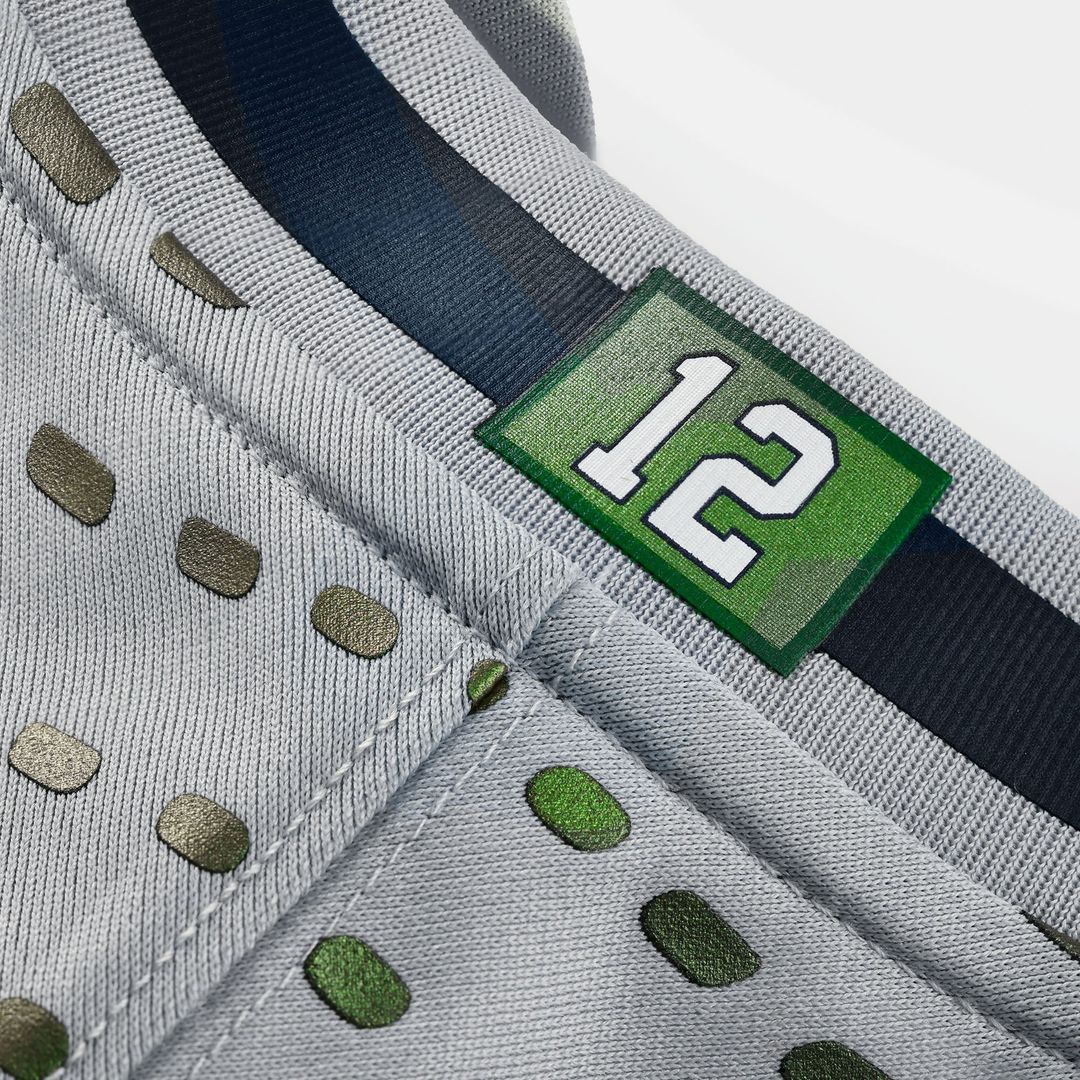 Seattle Seahawks Nike Rivalries Collection Custom Game Jersey - Gray