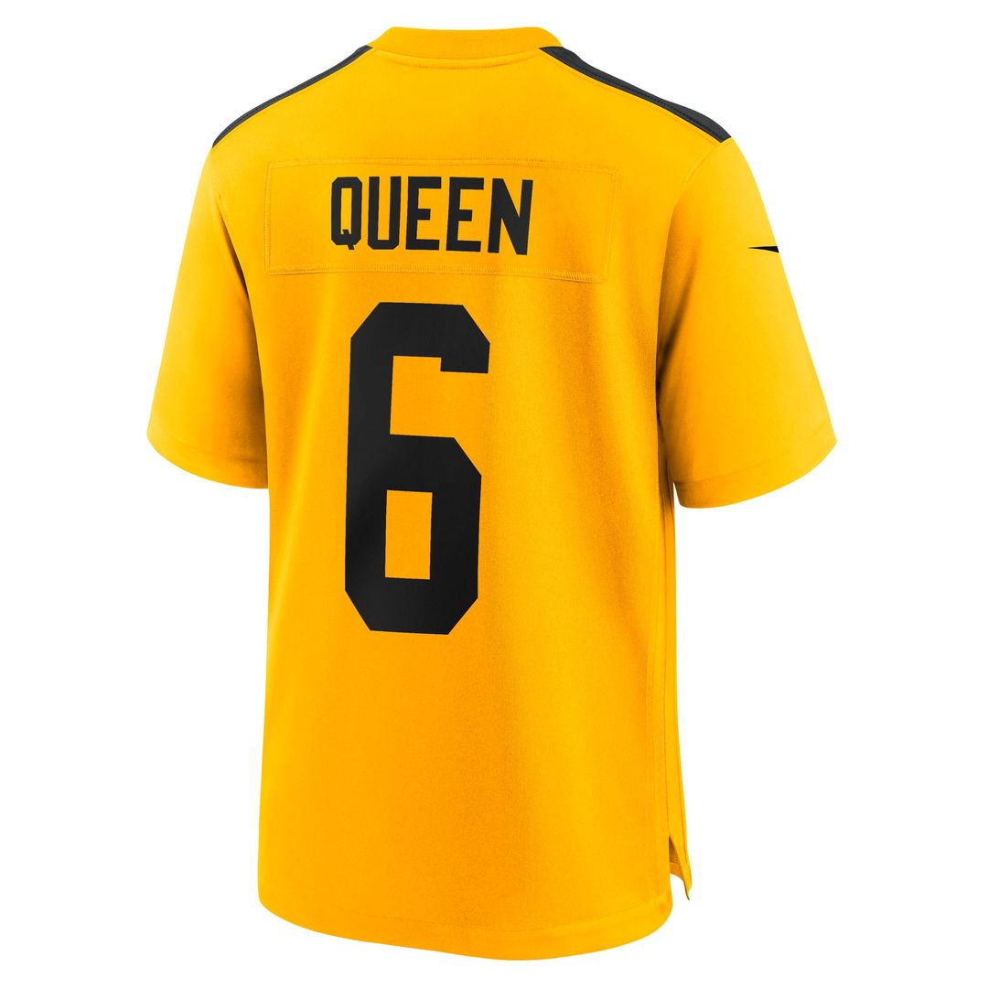 Pittsburgh Steelers Patrick Queen Nike Alternate 1933 Throwback Game Jersey - Gold