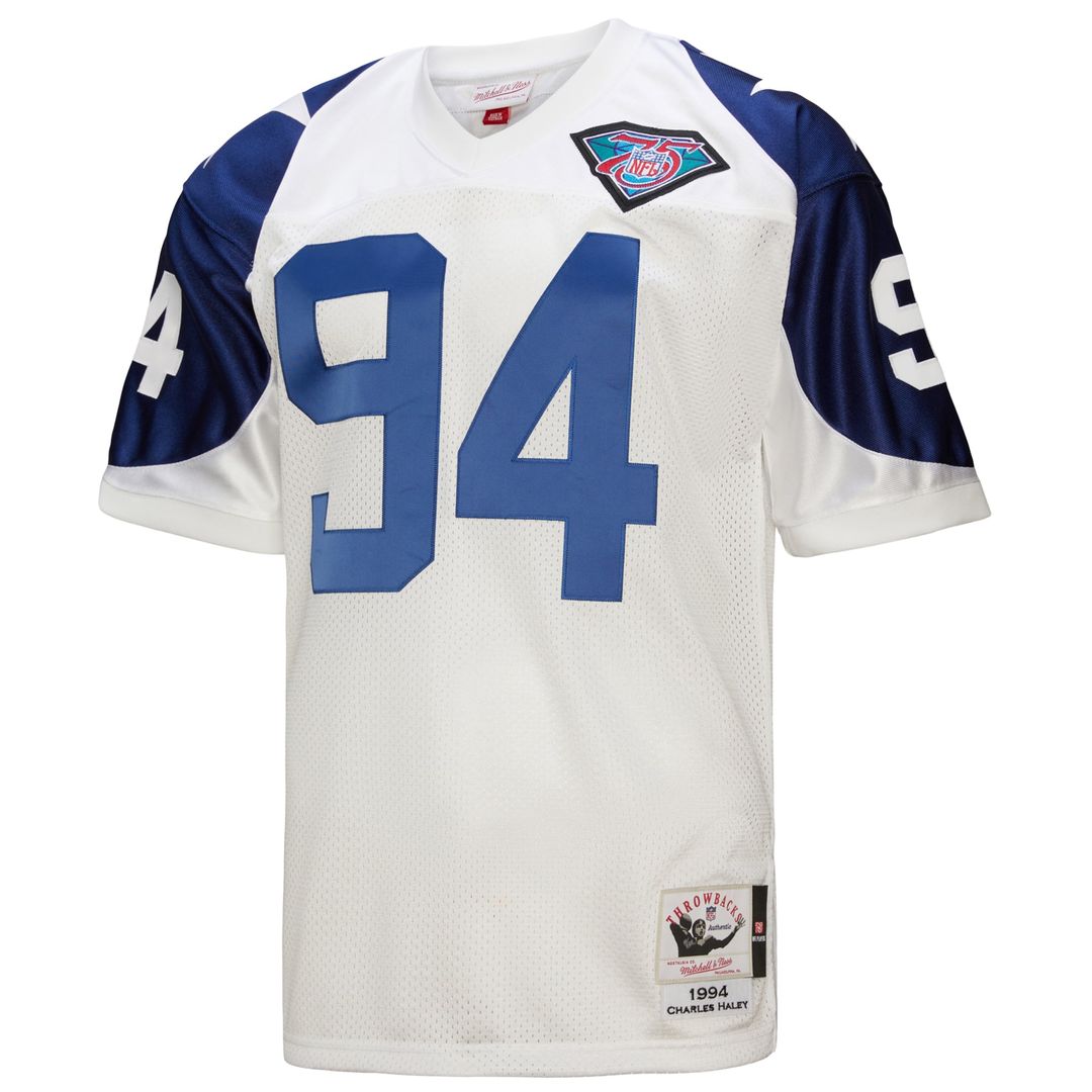 Dallas Cowboys 1994 Charles Haley Mitchell & Ness Authentic Throwback Retired Player Jersey - White