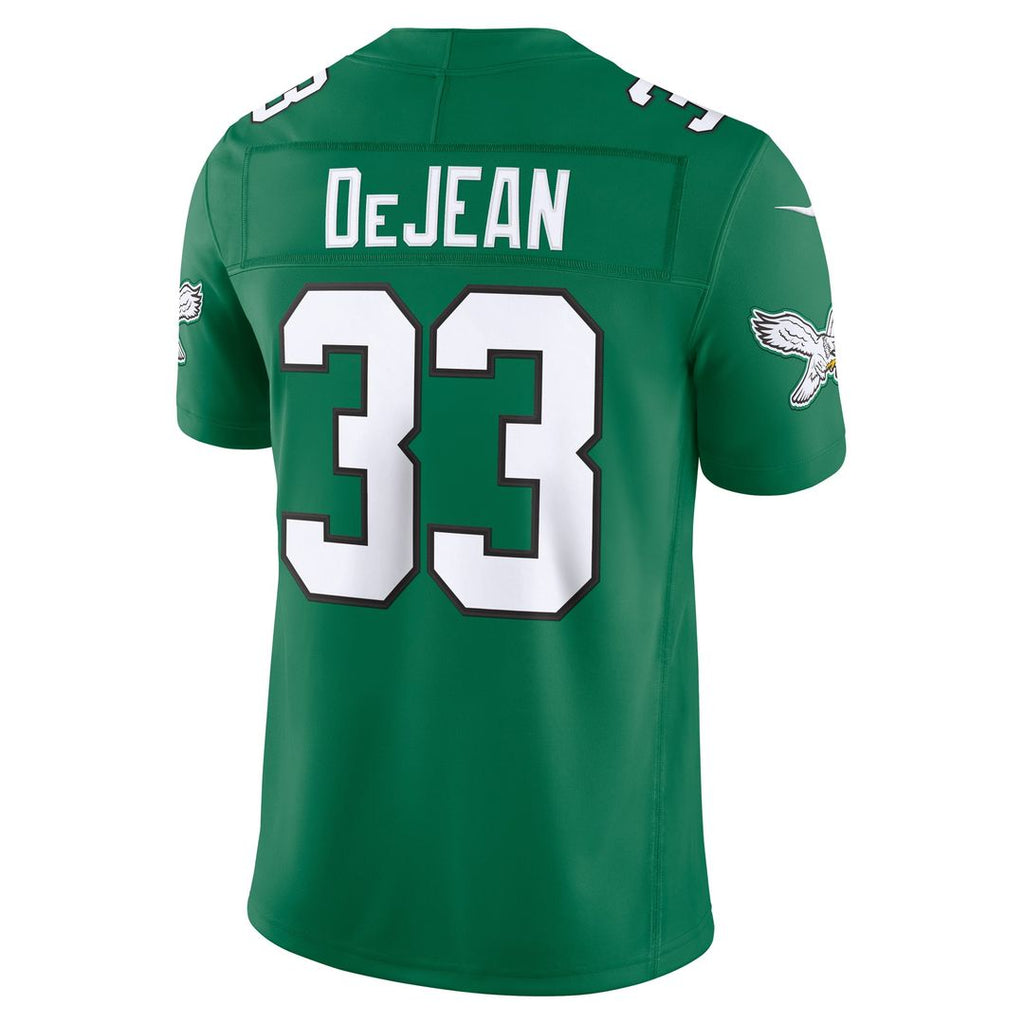 Philadelphia Eagles Cooper DeJean Nike Alternate Vapor F.U.S.E. Stitched Limited Jersey - Kelly Green