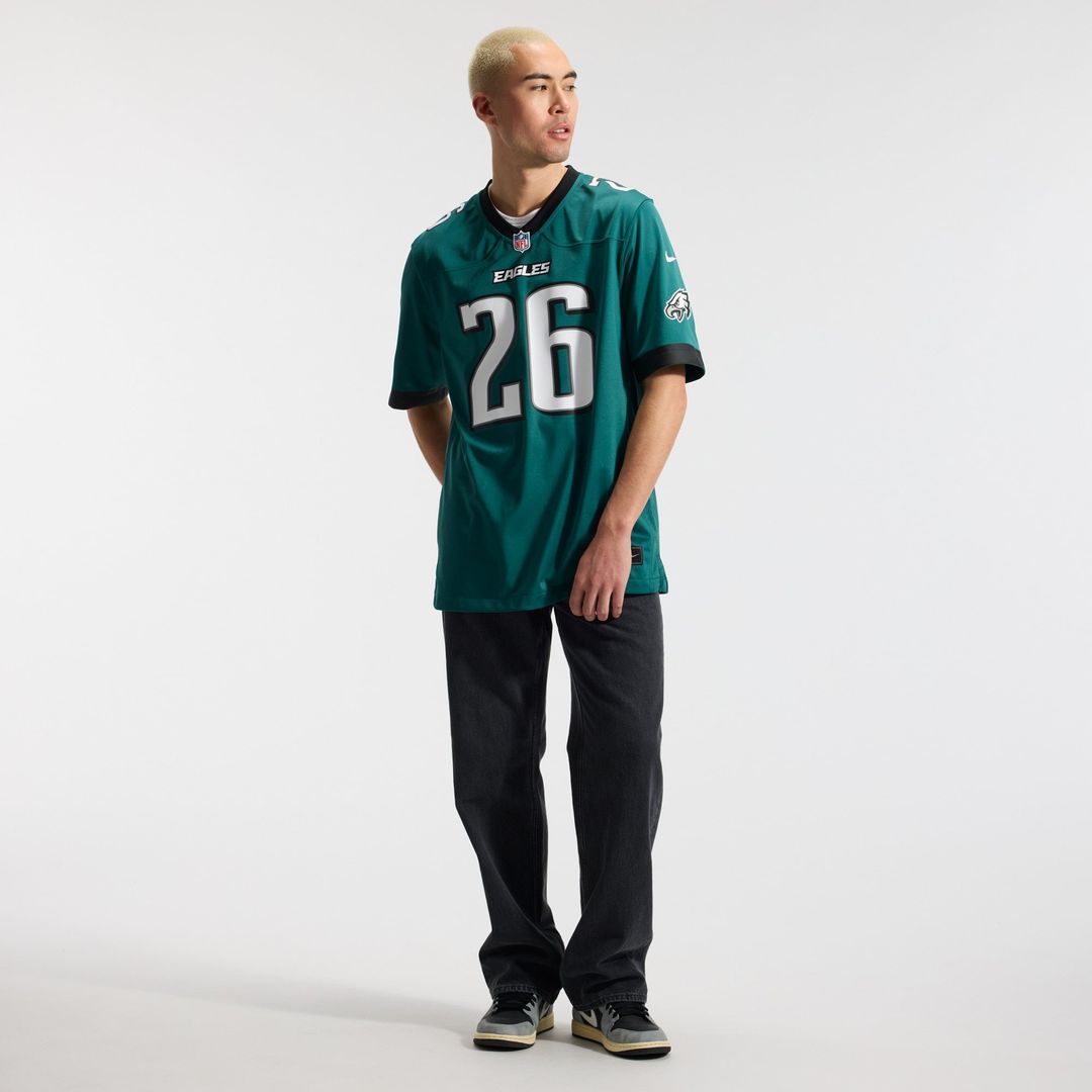 Philadelphia Eagles Saquon Barkley Nike Game Jersey - White