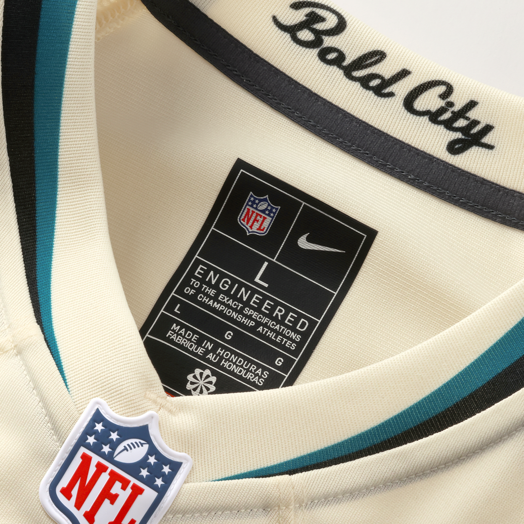 Jacksonville Jaguars Tony Boselli Nike 2026 Rivalries Collection Game Jersey - Natural