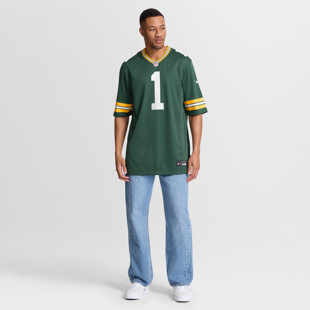 Green Bay Packers Number 1 Groom Nike Game Jersey - Green