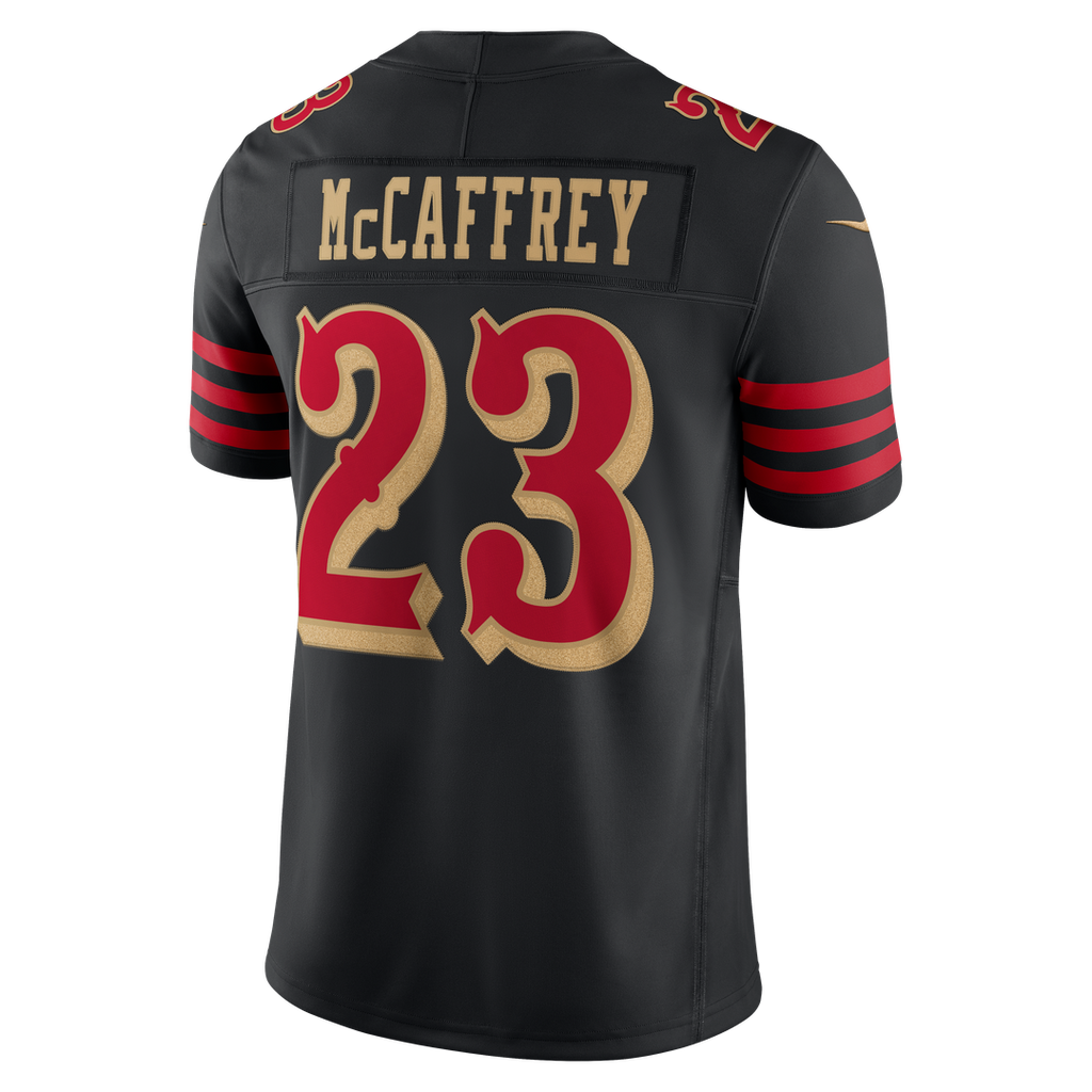 San Francisco 49ers Christian McCaffrey Nike Rivalries Collection Stitched Limited Jersey - Black