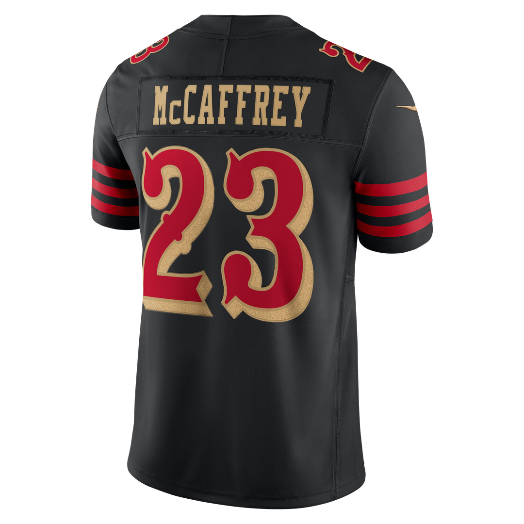 San Francisco 49ers Christian McCaffrey Nike Rivalries Collection Stitched Limited Jersey - Black