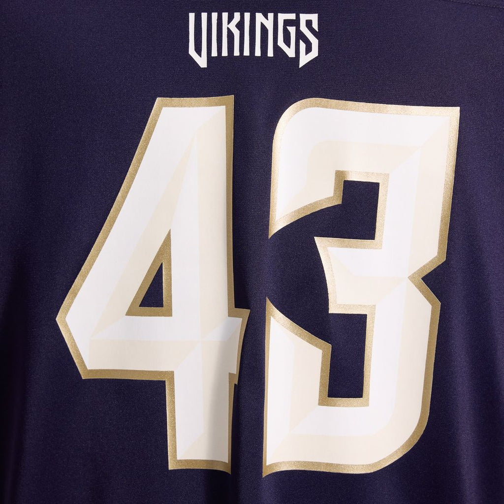 Minnesota Vikings Andrew Van Ginkel Nike 2026 Rivalries Collection Game Jersey - Purple