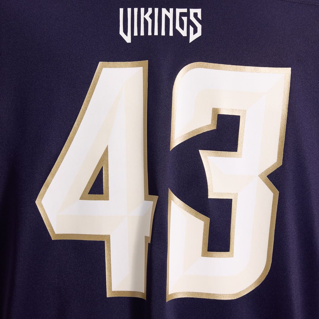 Minnesota Vikings Andrew Van Ginkel Nike 2026 Rivalries Collection Game Jersey - Purple