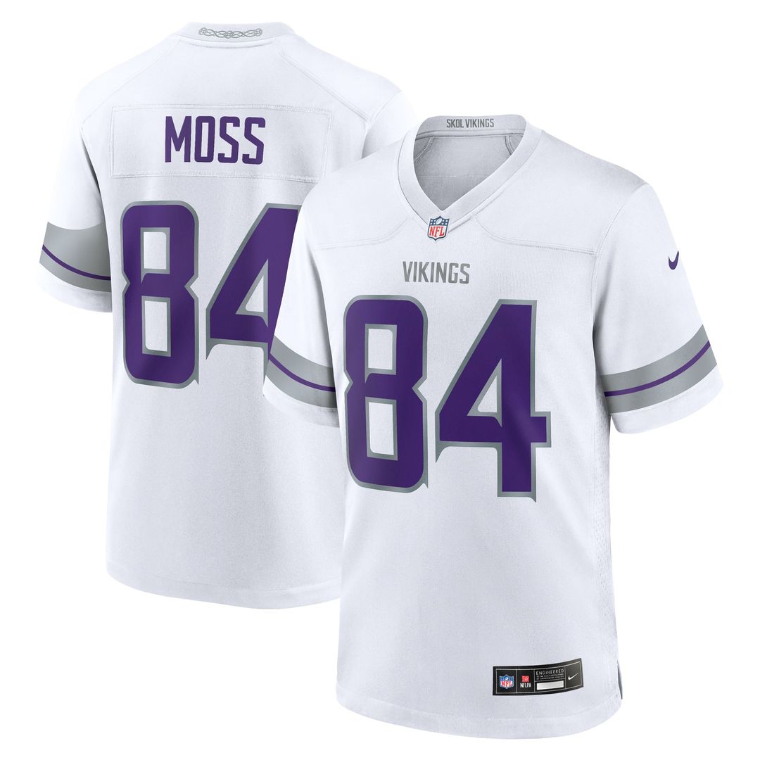 Minnesota Vikings Randy Moss Nike Alternate Retired Player Game Jersey - White