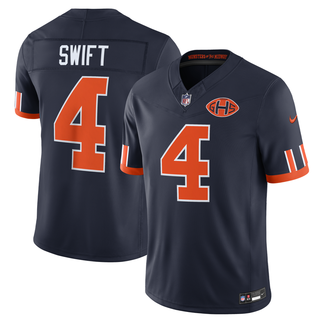 Chicago Bears D'Andre Swift Nike 2026 Rivalries Collection Stitched Limited Jersey - Navy
