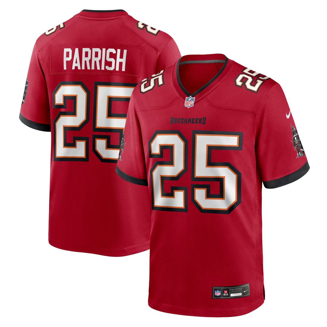 Tampa Bay Buccaneers Jacob Parrish Nike Team Game Jersey - Red
