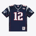 New England Patriots Tom Brady Mitchell & Ness Super Bowl XXXVI Authentic Throwback Jersey - Navy