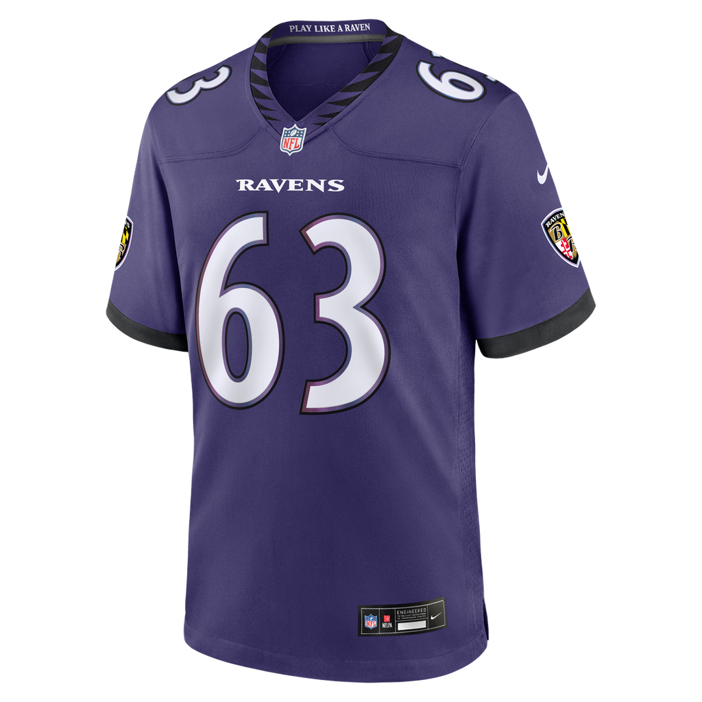 Baltimore Ravens Danny Pinter Nike Team Game Jersey - Purple
