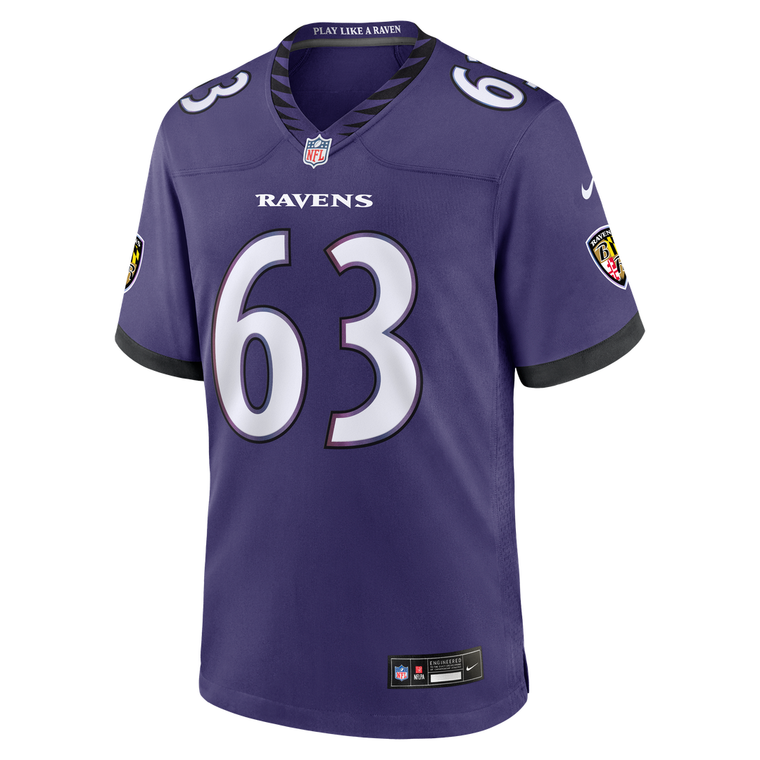 Baltimore Ravens Danny Pinter Nike Team Game Jersey - Purple
