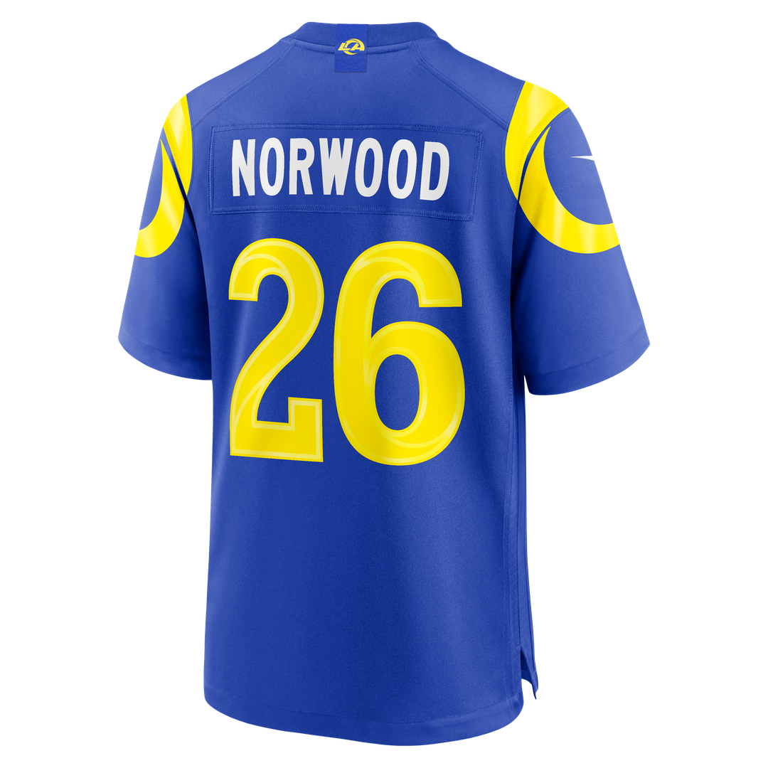 Los Angeles Rams Drey Norwood Nike Game Jersey - Royal