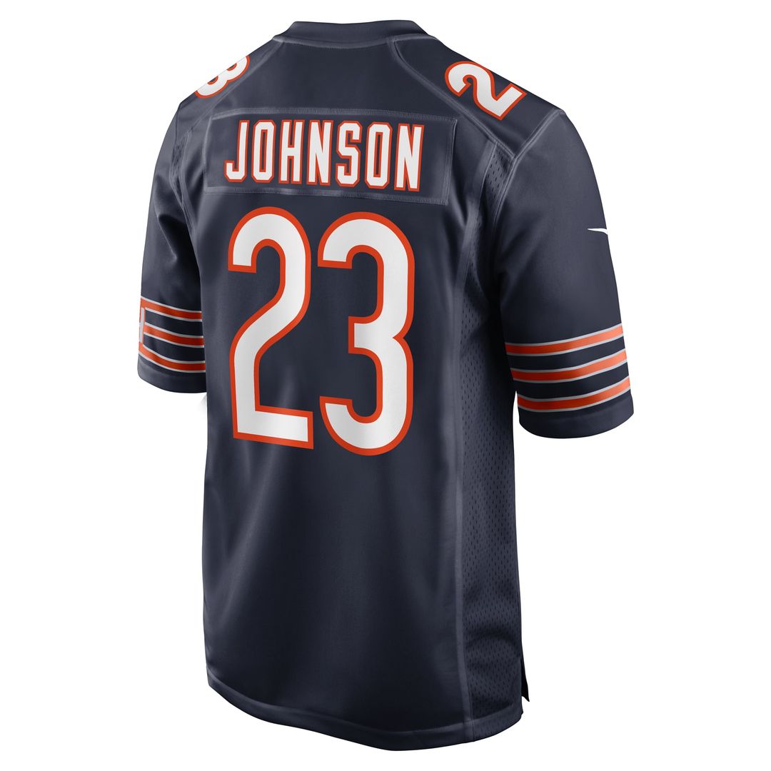 Chicago Bears Roschon Johnson Nike Team Game Jersey - Navy