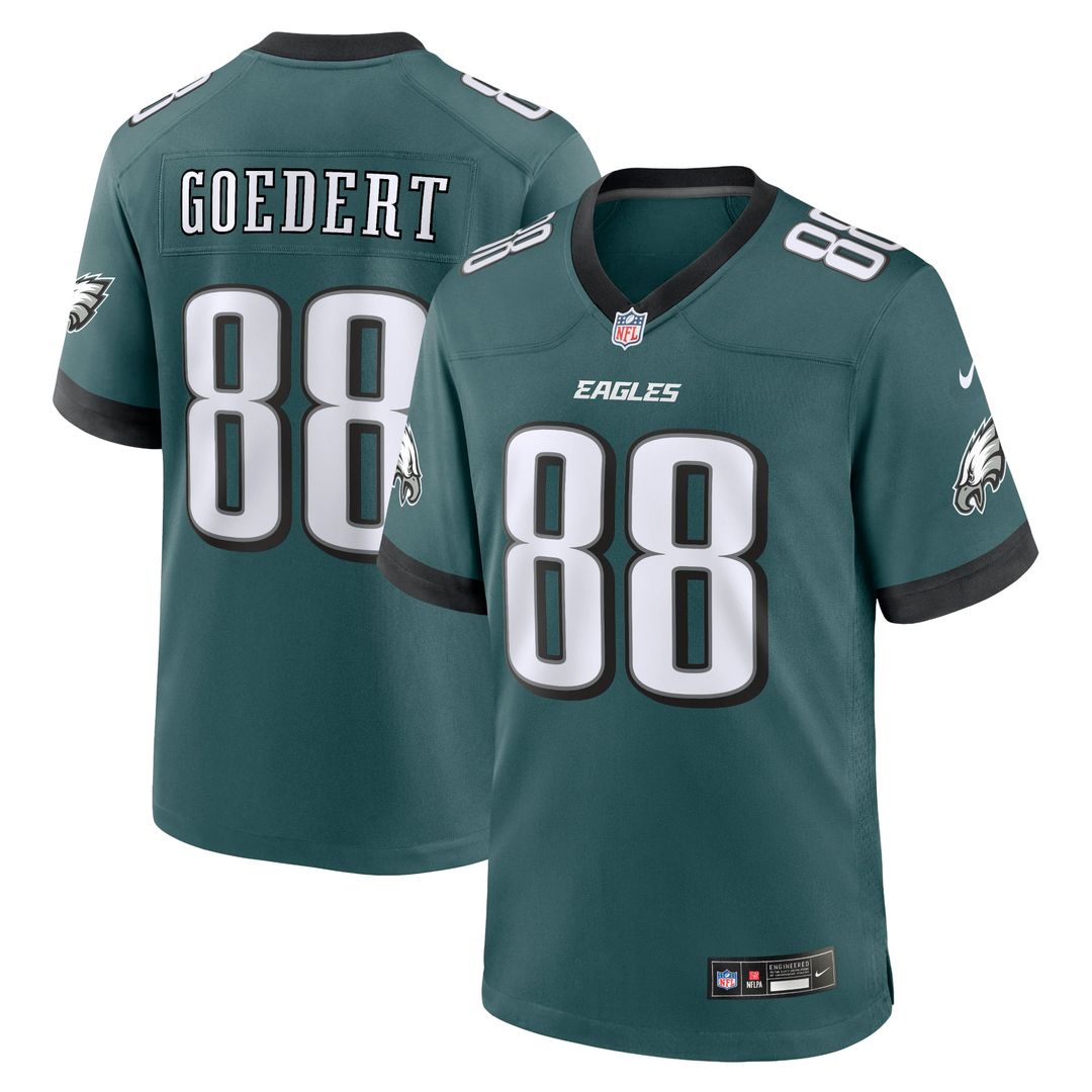 Philadelphia Eagles Dallas Goedert Nike Team Game Jersey - Midnight Green