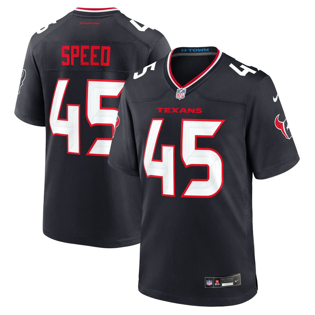 Houston Texans E.J. Speed Nike Team Game Jersey - Navy