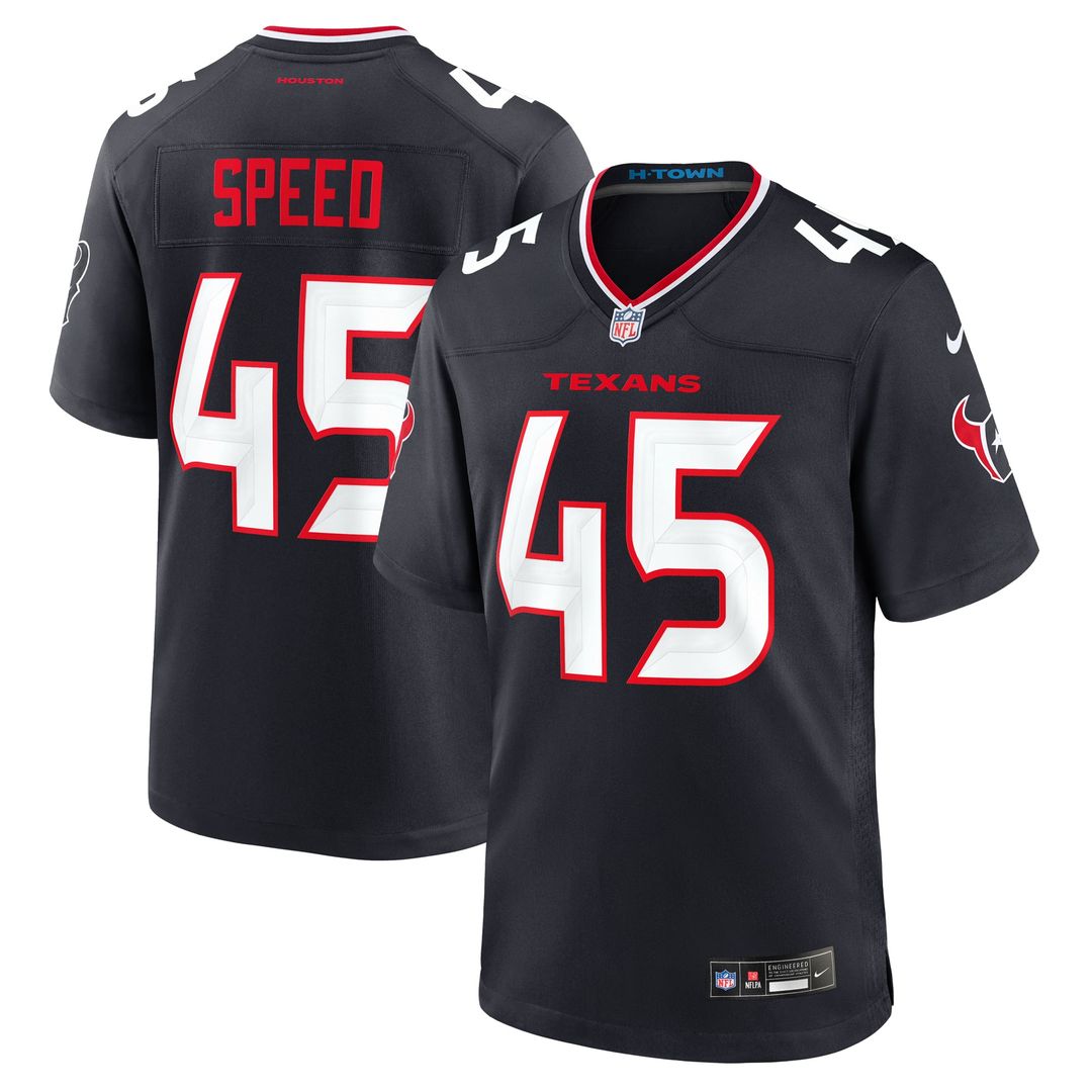 Houston Texans E.J. Speed Nike Team Game Jersey - Navy