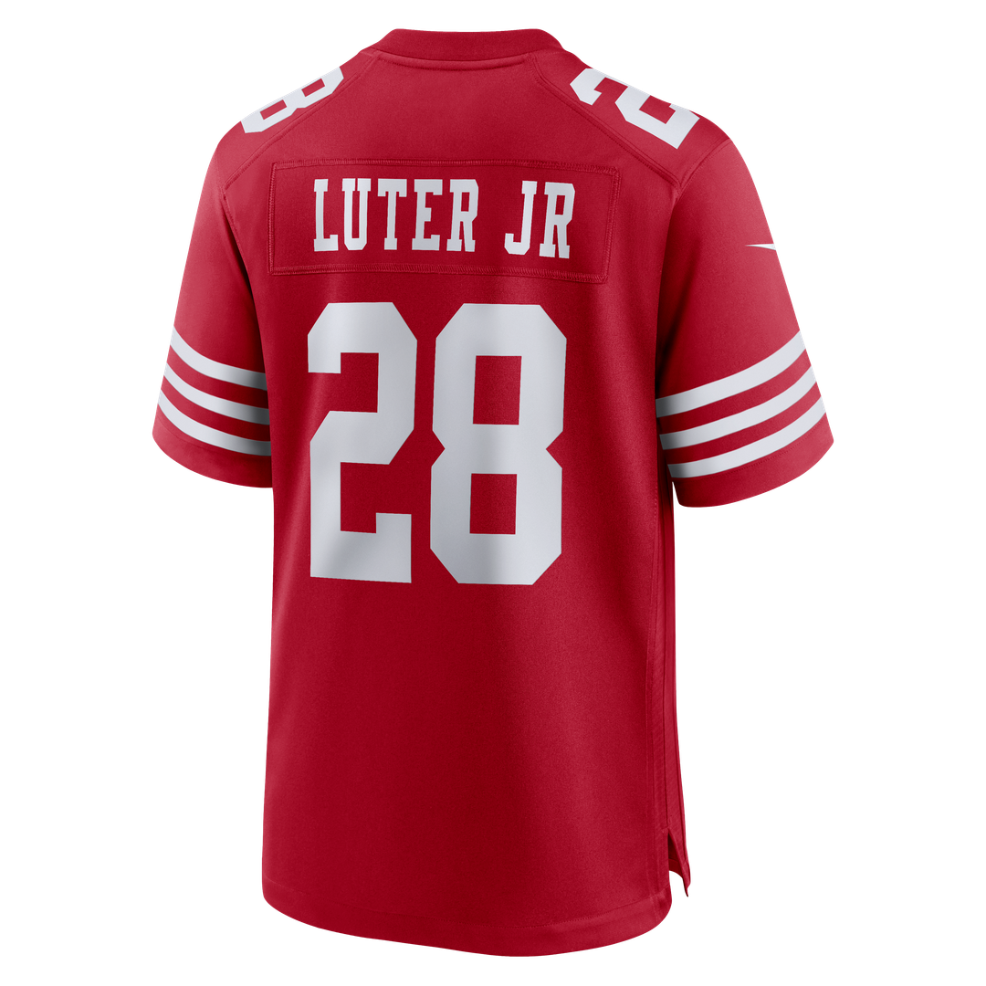 San Francisco 49ers Darrell Luter Jr. Nike Game Jersey - Scarlet