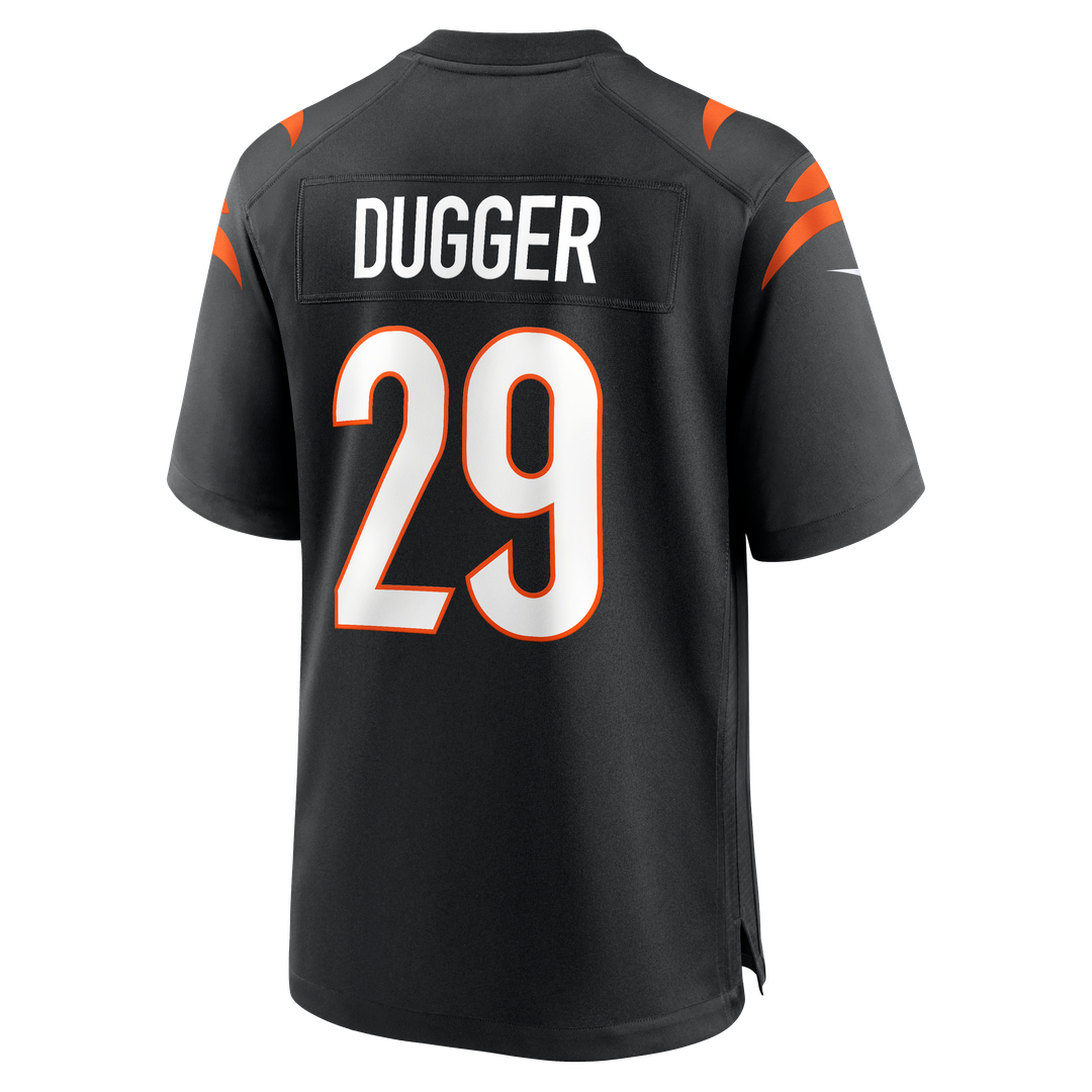 Cincinnati Bengals Kyle Dugger Nike Team Game Jersey - Black