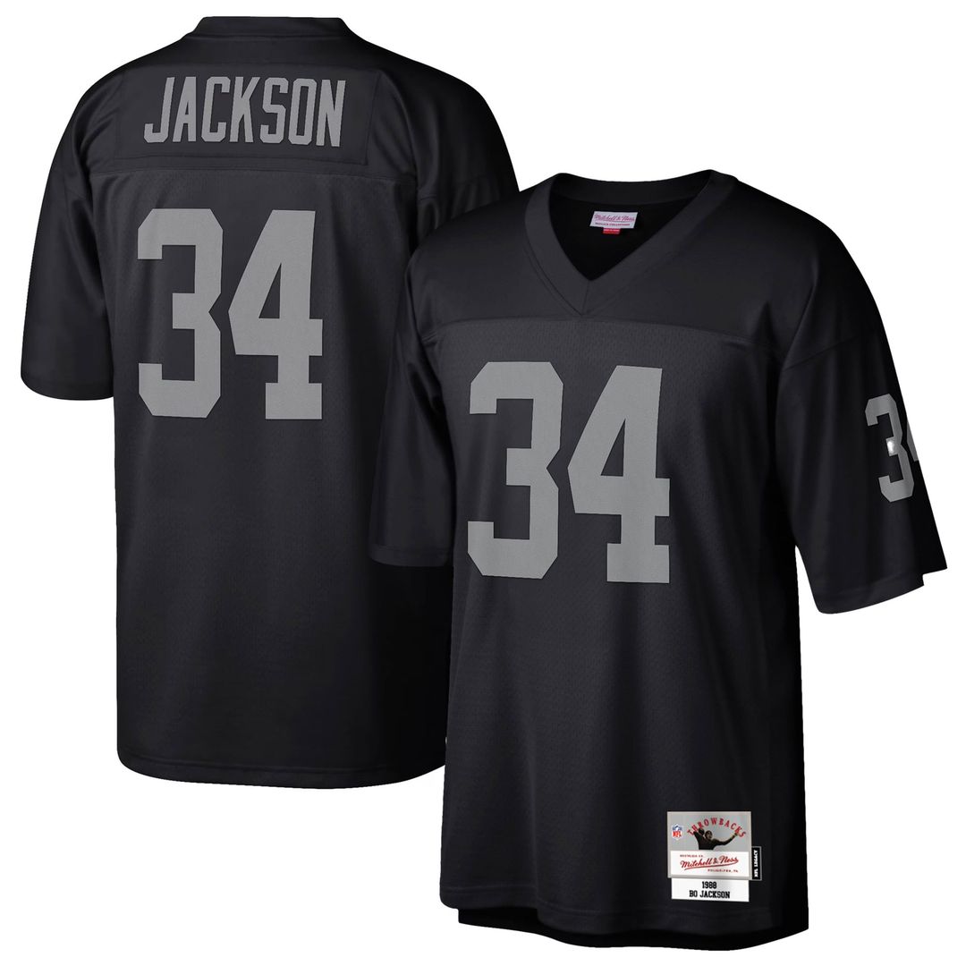 Las Vegas Raiders Bo Jackson Mitchell & Ness Legacy Replica Jersey - Black