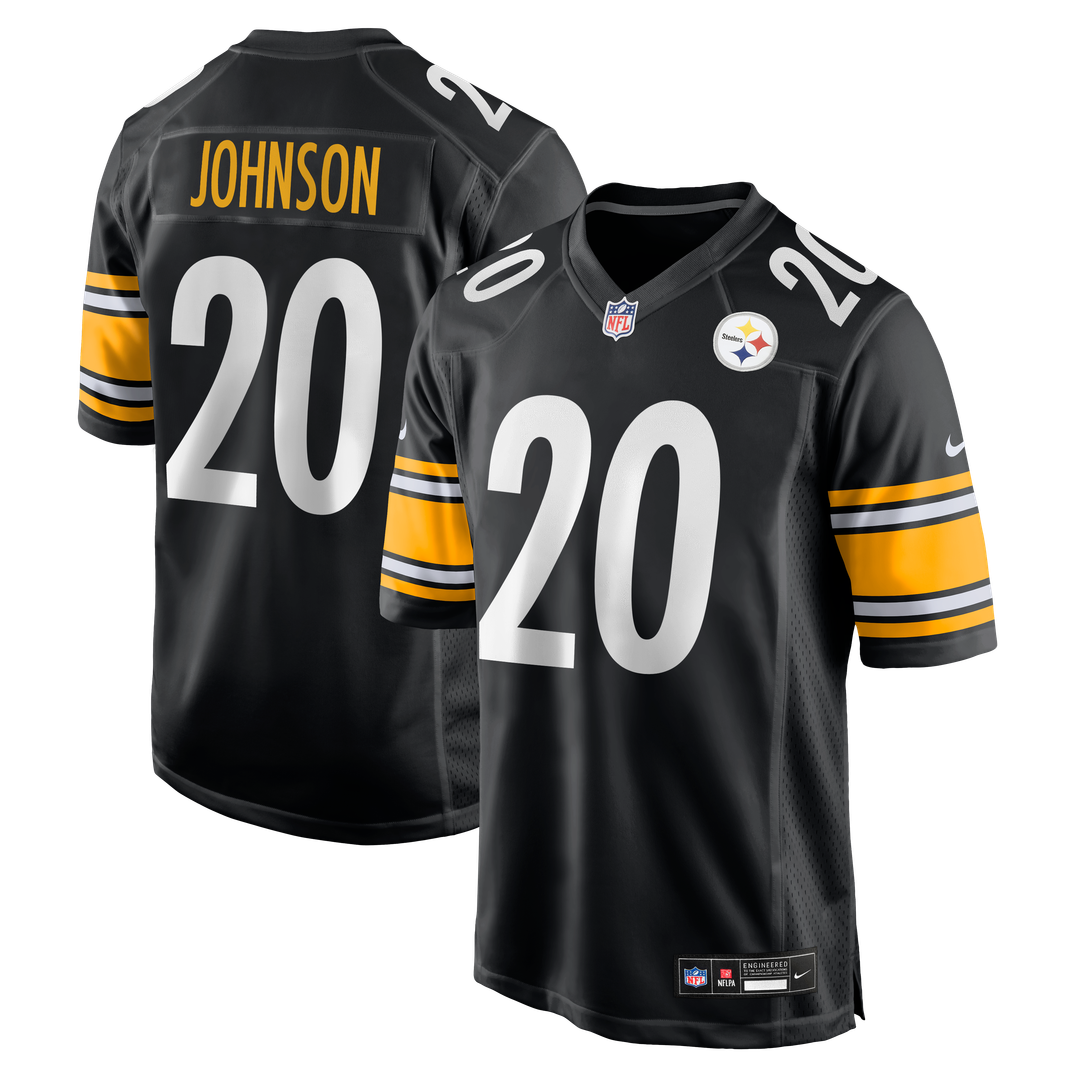 Pittsburgh Steelers Kaleb Johnson Nike Team Game Jersey - Black
