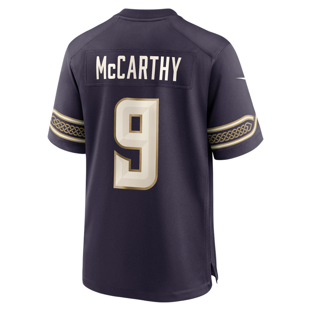 Minnesota Vikings J.J McCarthy Nike 2026 Rivalries Collection Game Jersey - Purple