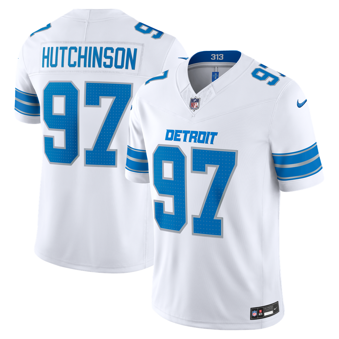 Detroit Lions Aidan Hutchinson Nike Team Vapor F.U.S.E. Stitched Limited Jersey - Blue