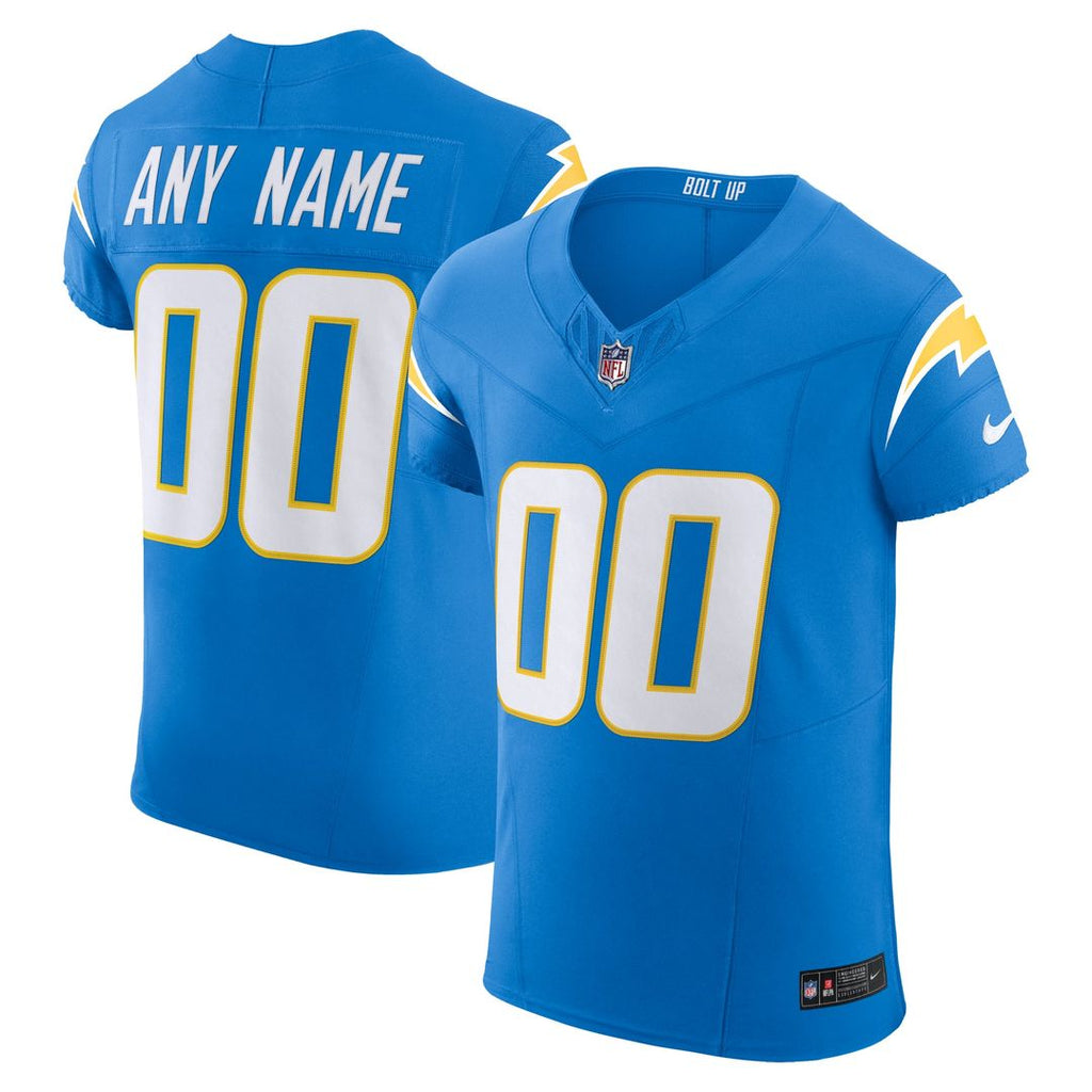 Los Angeles Chargers Nike Vapor F.U.S.E. Elite Custom Jersey - Powder Blue