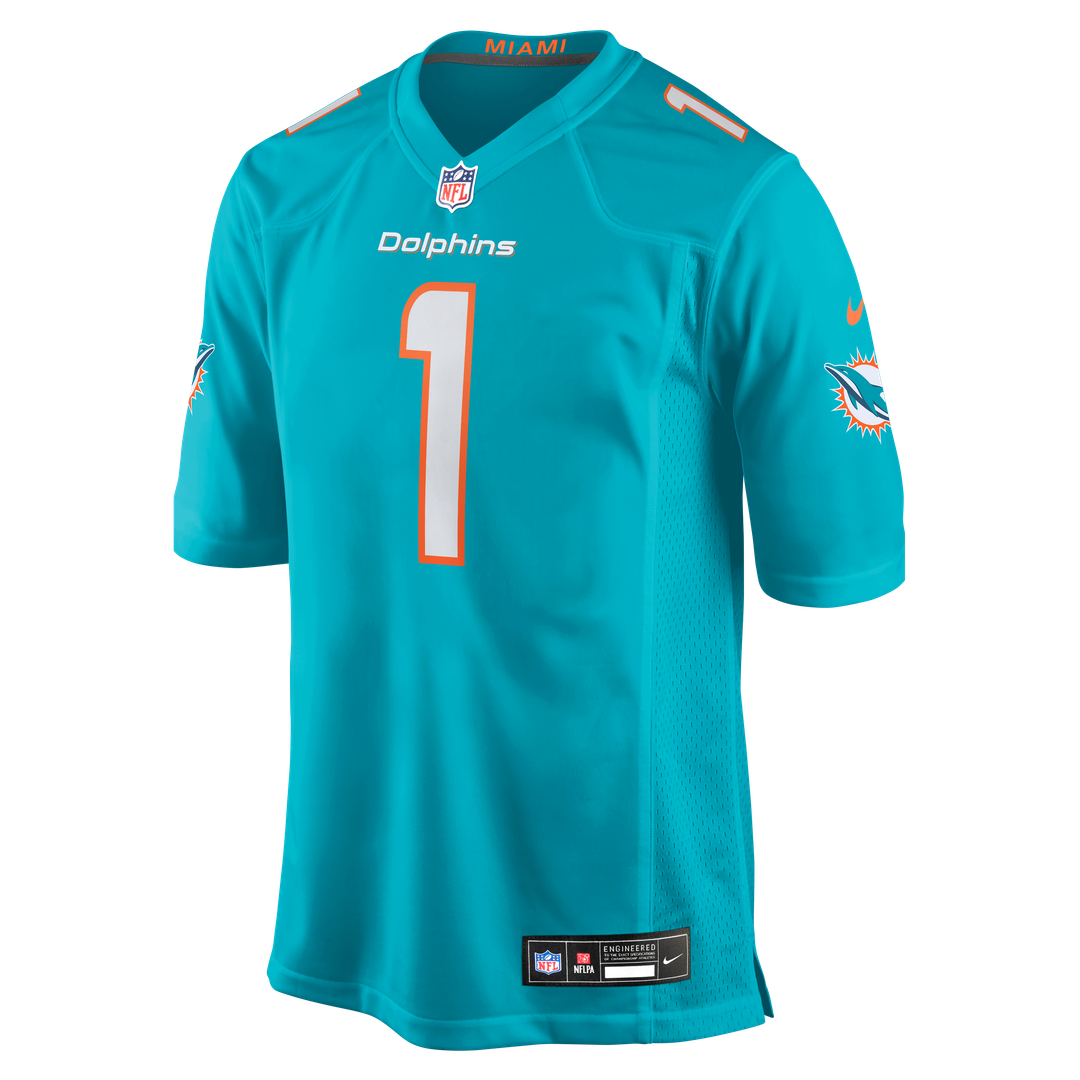 Miami Dolphins Chris Johnson Nike Team Game Jersey - Aqua