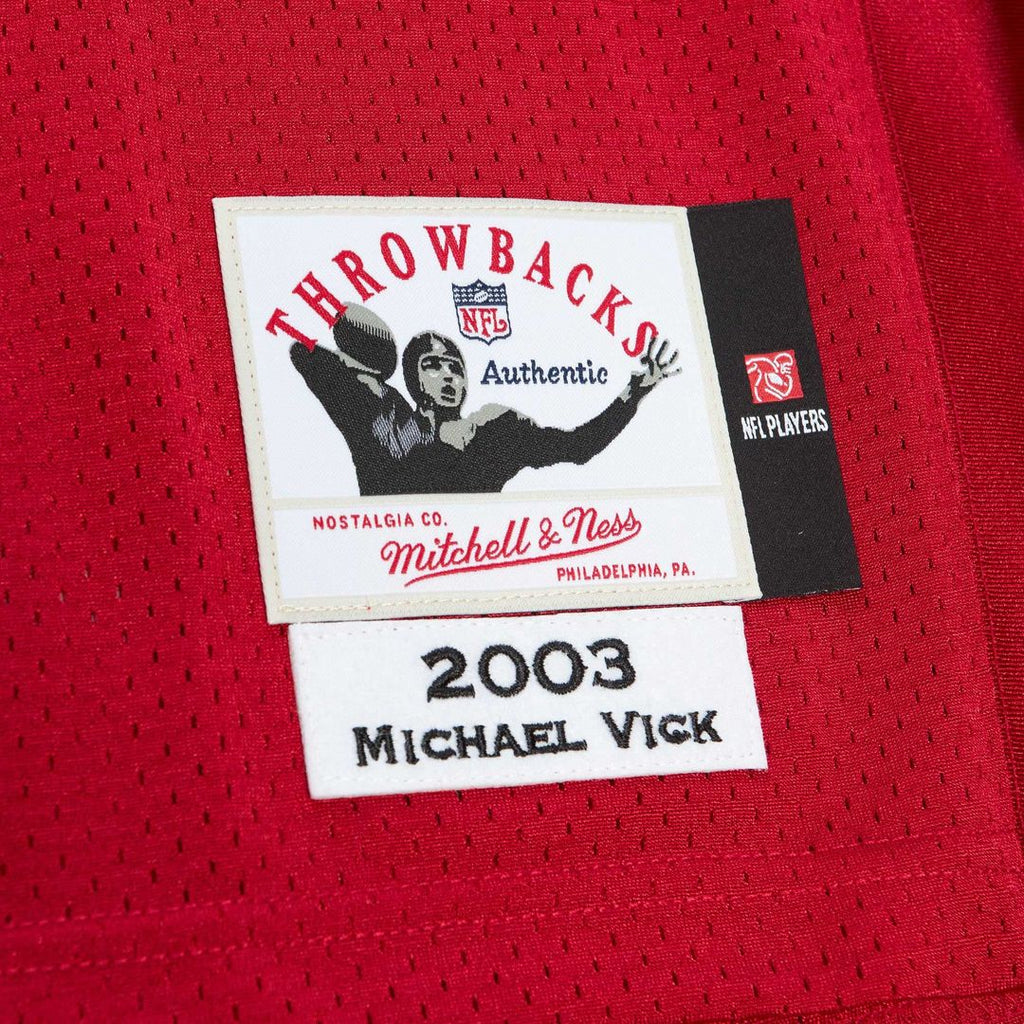 Atlanta Falcons 2003 Michael Vick Mitchell & Ness Authentic Throwback Retired Player Jersey - Red