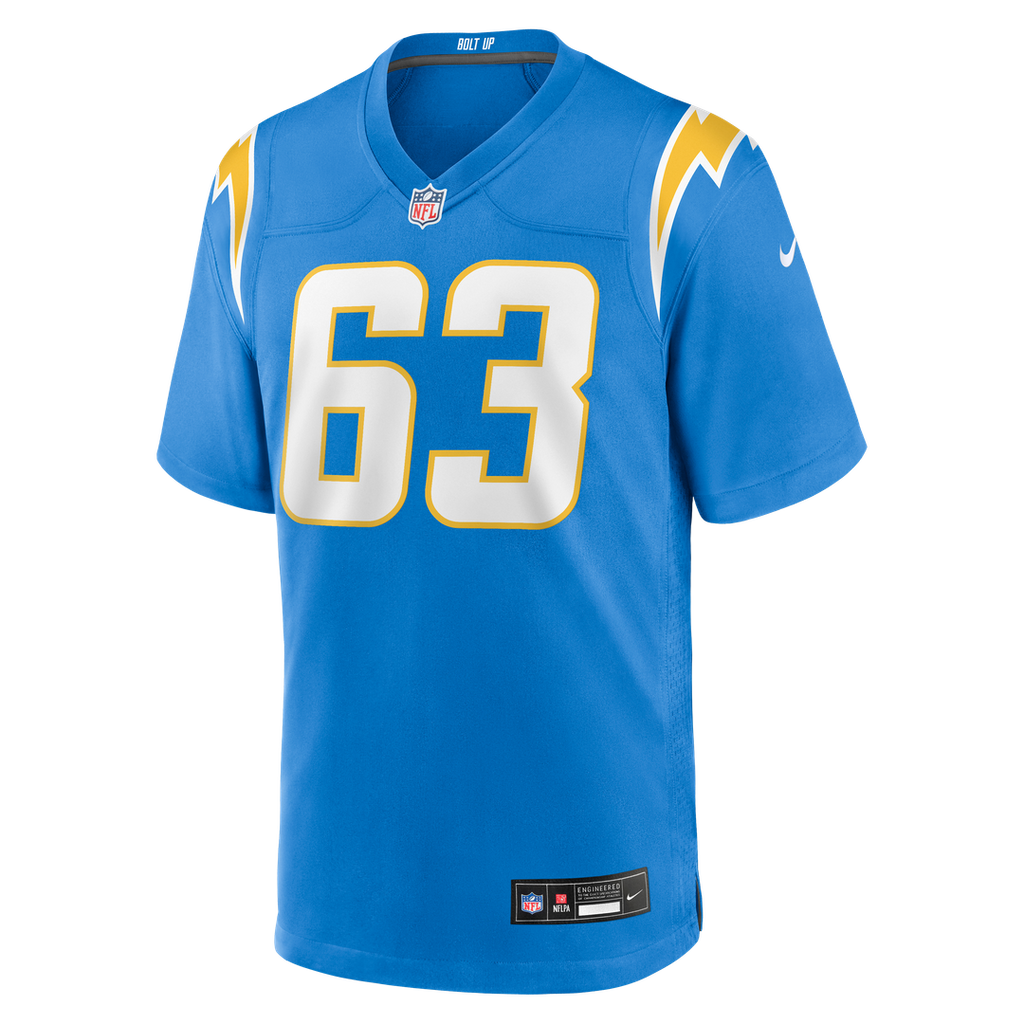 Los Angeles Chargers Tyler Biadasz Nike Team Game Jersey - Powder Blue