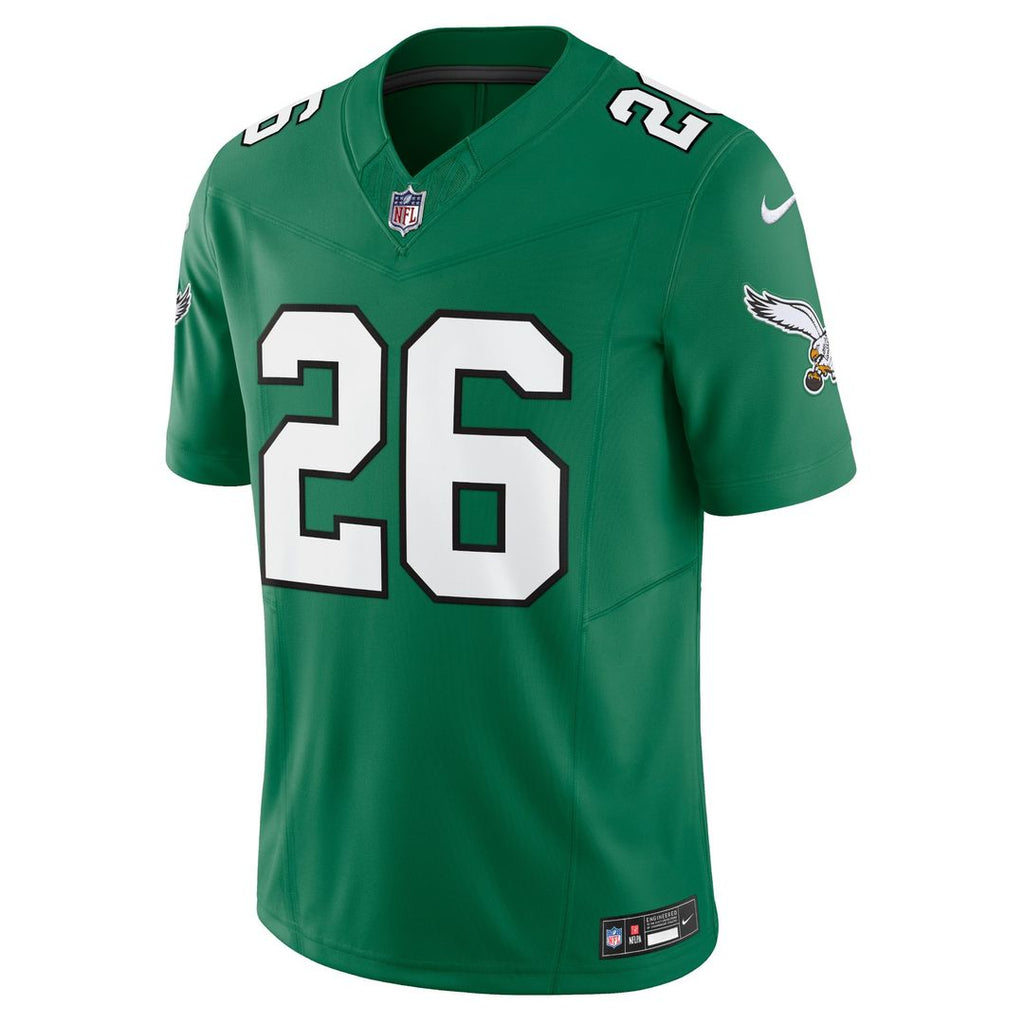 Philadelphia Eagles Saquon Barkley Nike Alternate Vapor F.U.S.E. Limited Jersey - Kelly Green