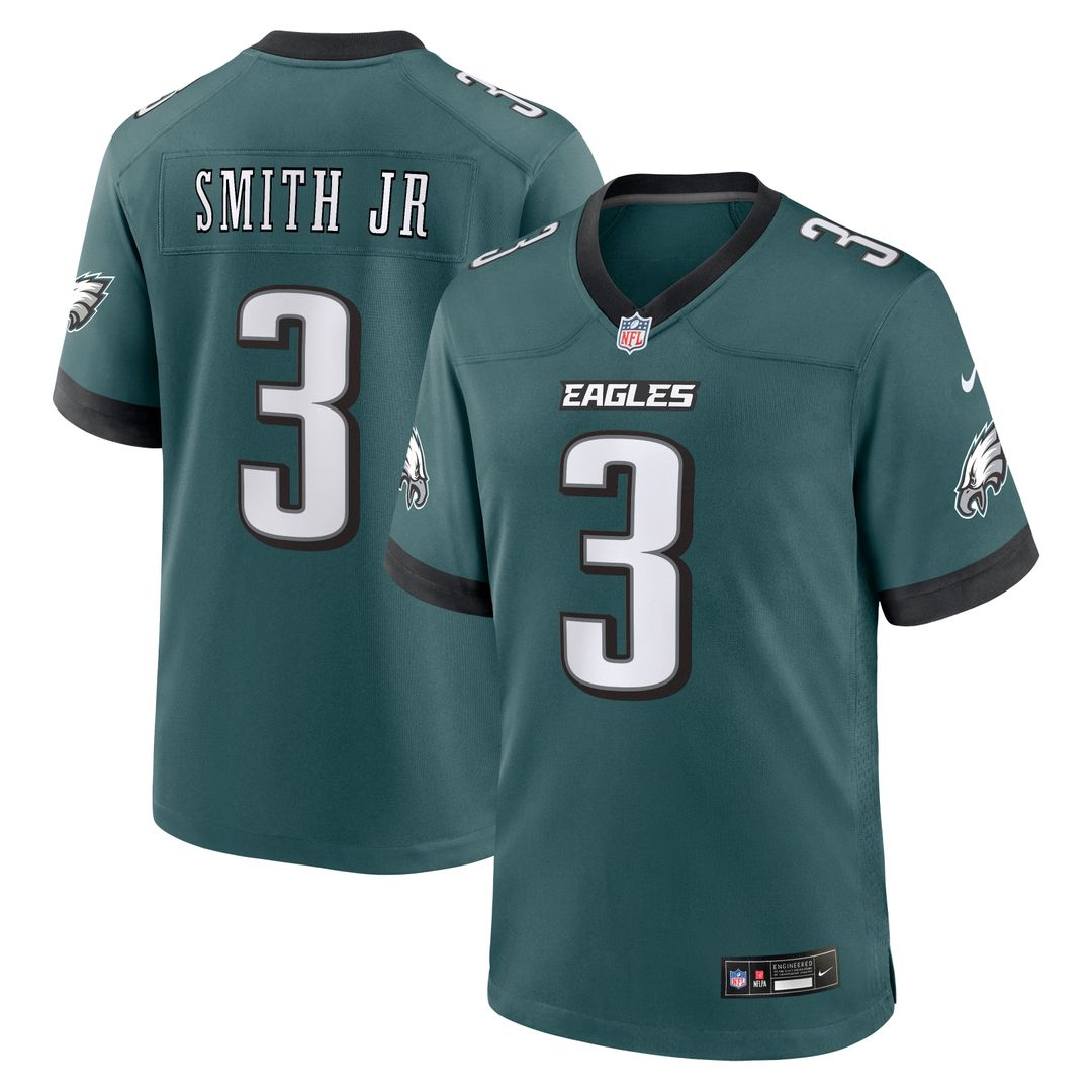 Philadelphia Eagles Nolan Smith Jr. Nike Team Game Jersey - Midnight Green