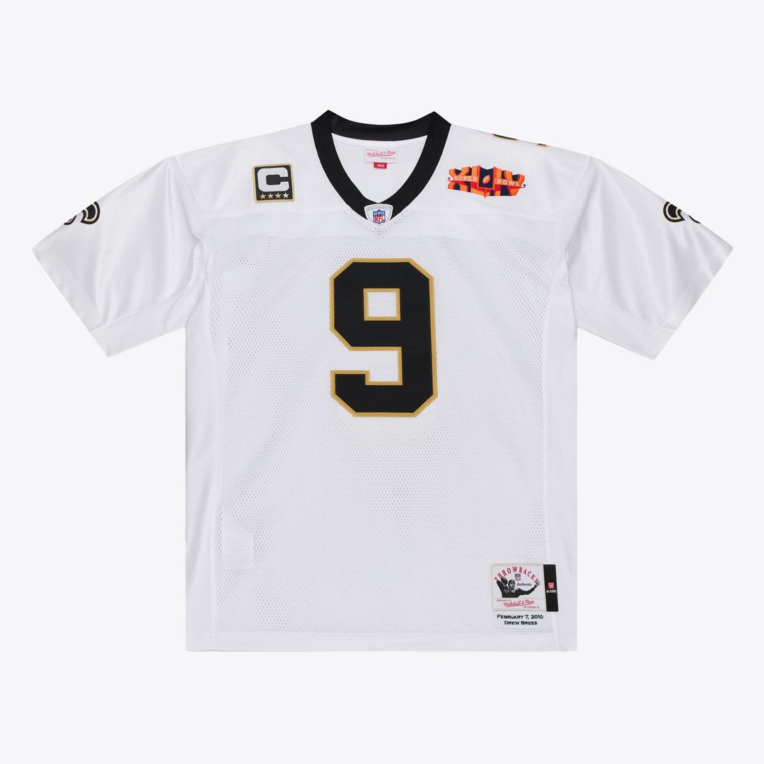 New Orleans Saints Drew Brees Mitchell & Ness Super Bowl XLIV Authentic Jersey - White